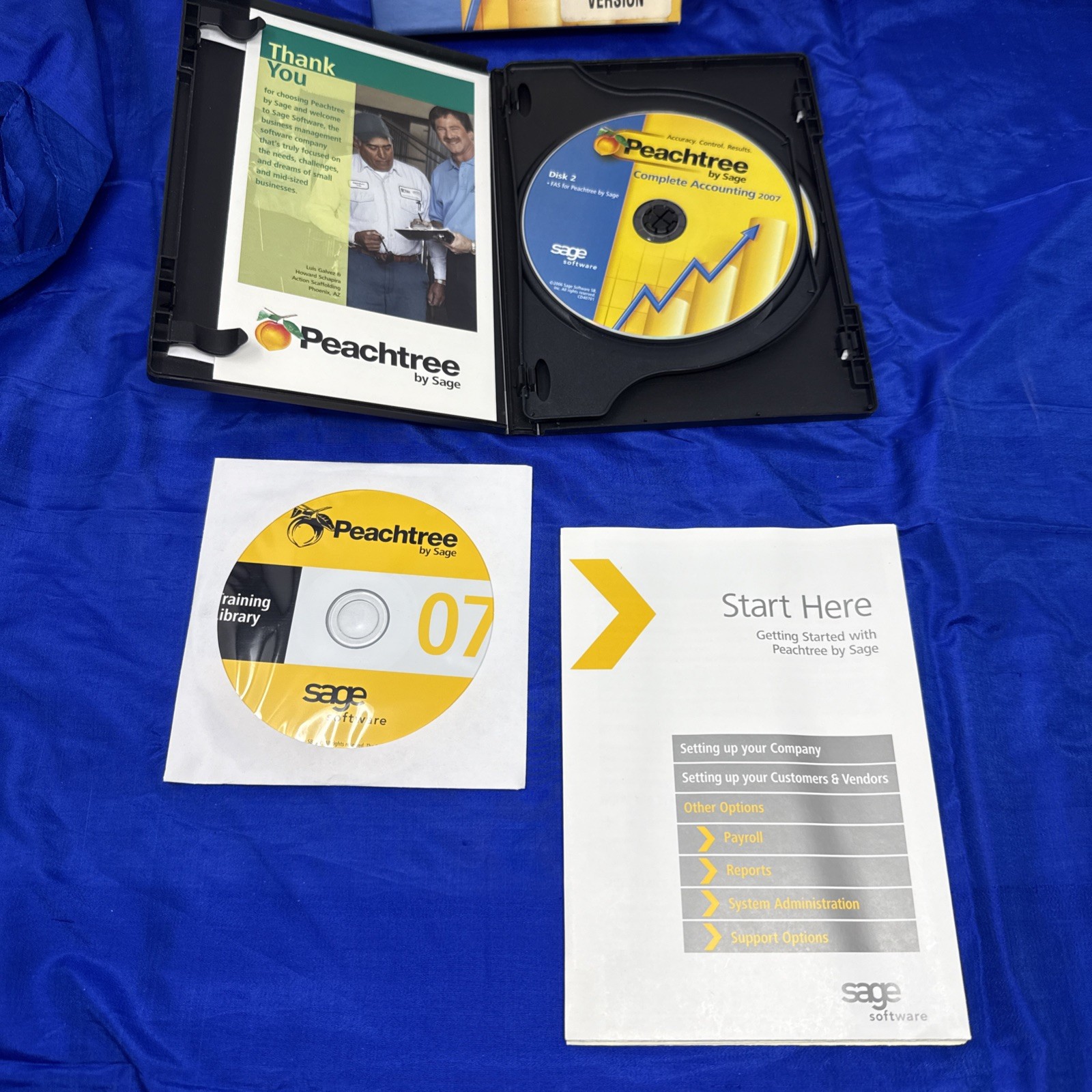 Sage Peachtree Complete Accounting 2007 Complete In Box