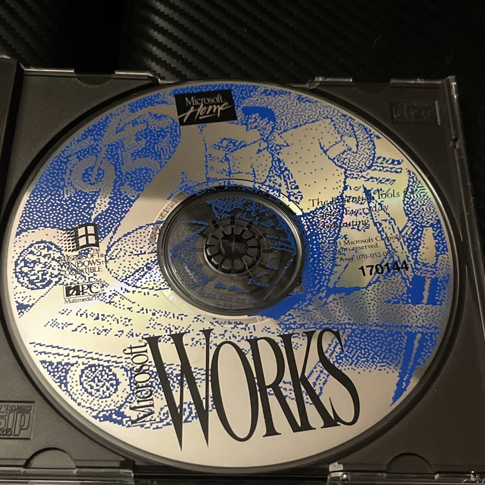 Microsoft Works CD-ROM Microsoft Home COA Vintage PC Software