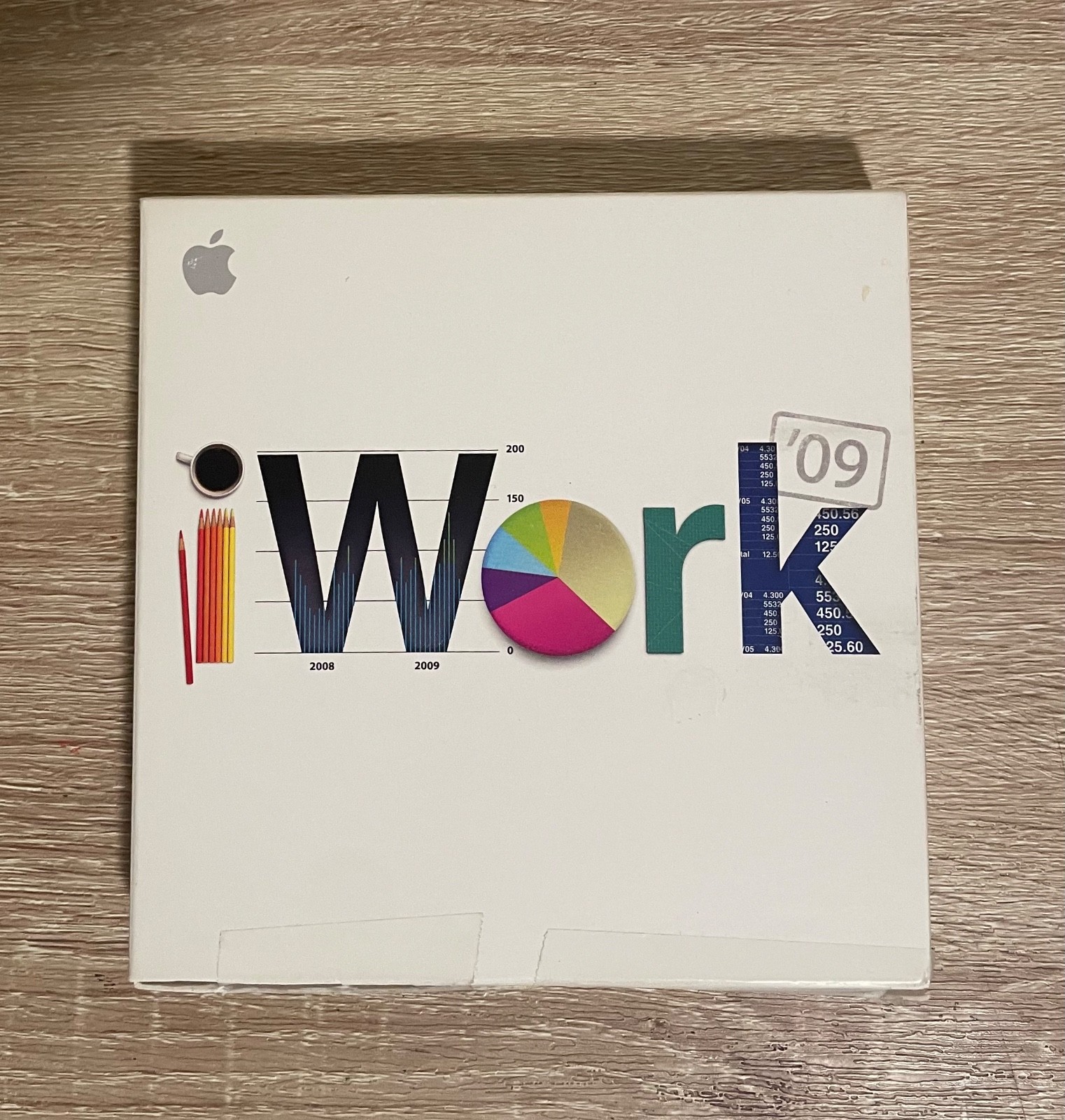 Apple iWork 09 Mac Office Suite Full Version Pages Keynote Numbers Vintage