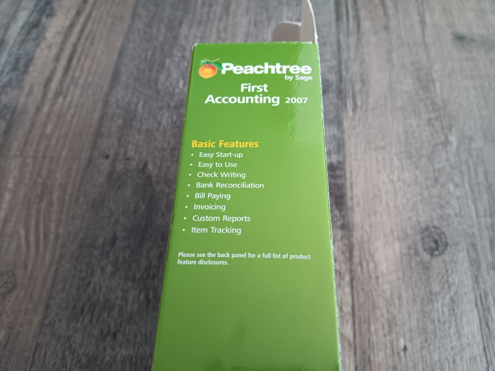Peachtree By Sage First Accounting 2007 PC-ROM Boxset Microsoft Windows XP 2000