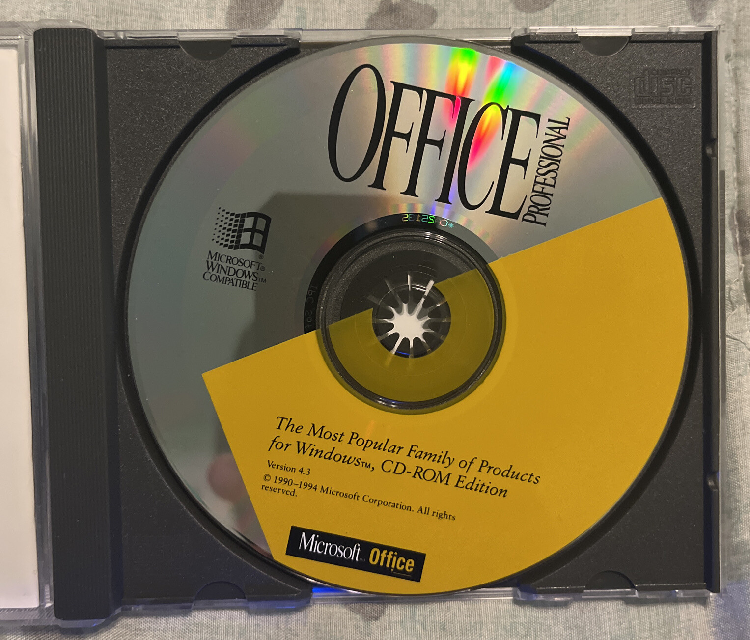 Vtg Microsoft Office Professional Version 4.3, 1994 EUC Rare Htf