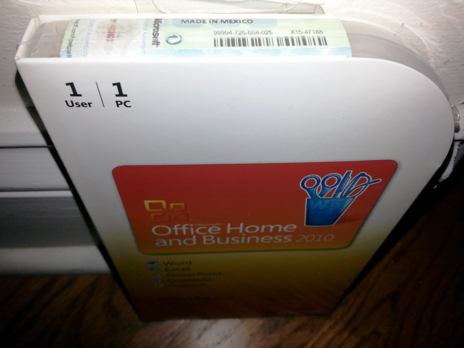 Microsoft Office 2010 Home and Business product key card,SKU T5D-00295,PKC,Full