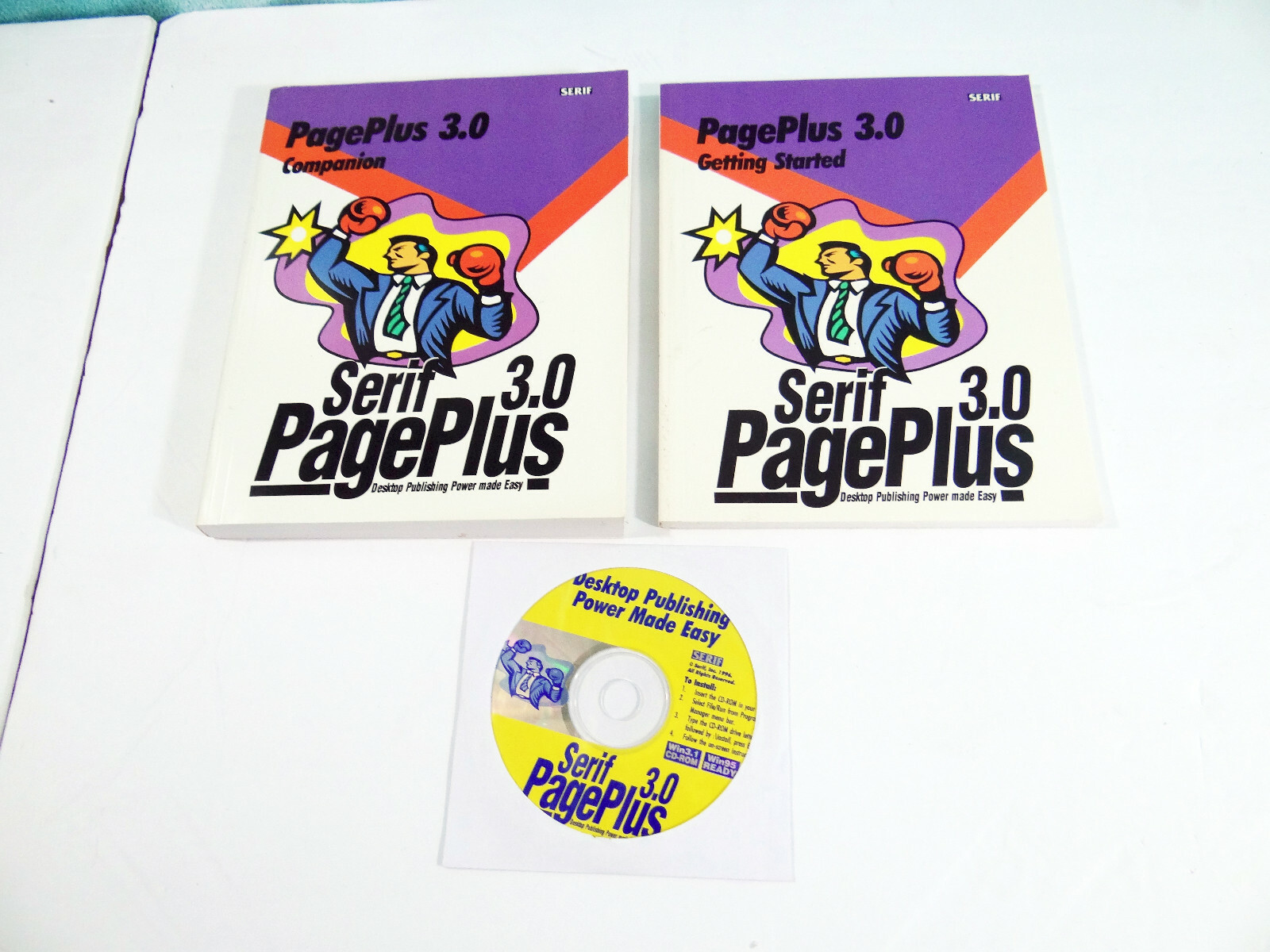 Vintage Software Serif Page Plus 3.0 CR-ROM W/ Companion/Getting Started Books
