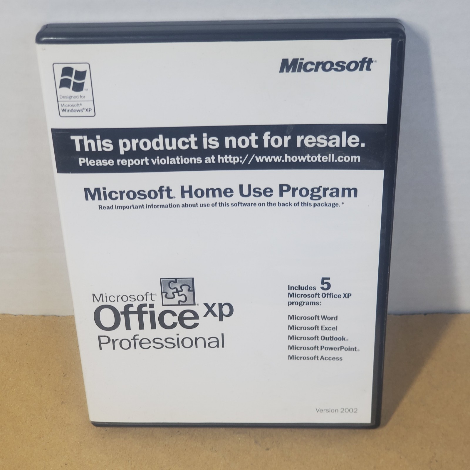 MICROSOFT OFFICE XP Professional Pro1 Home Use License 2002 Version W/PROD CODE