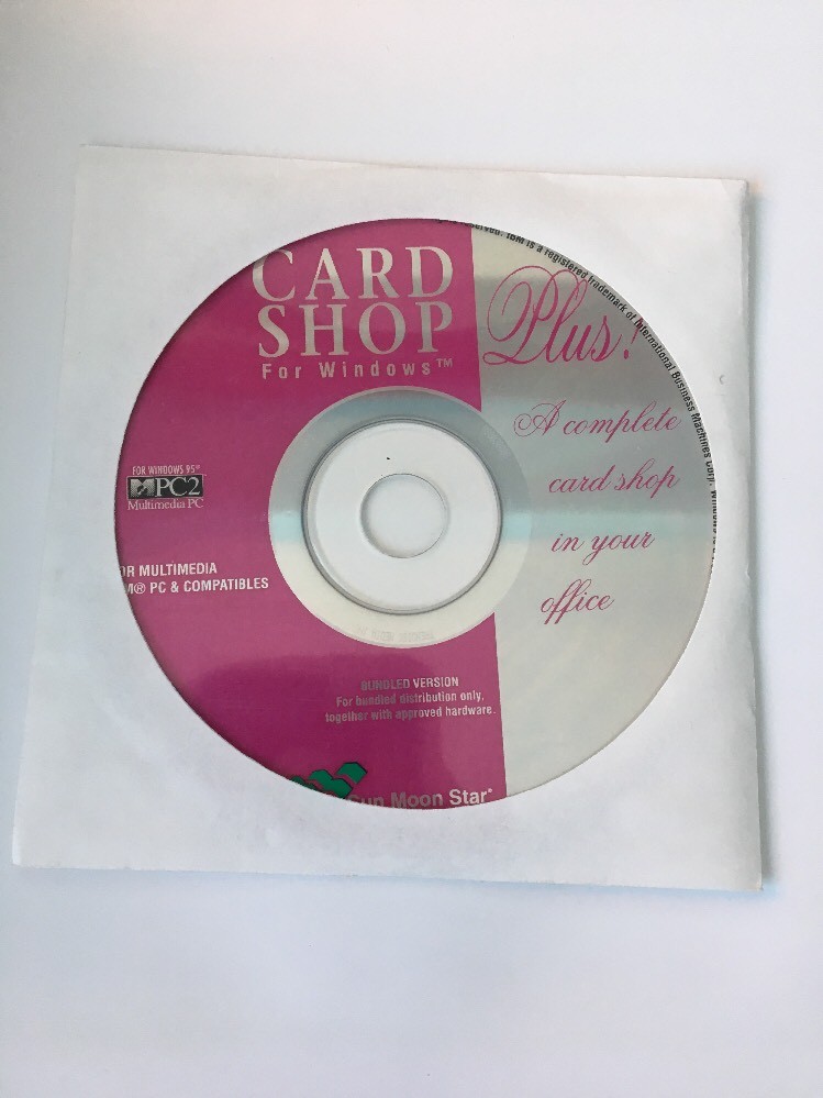 Card Shop For Win 95,IBM & PC 1993Complete Card Shop For Your Office-TESTED-RARE