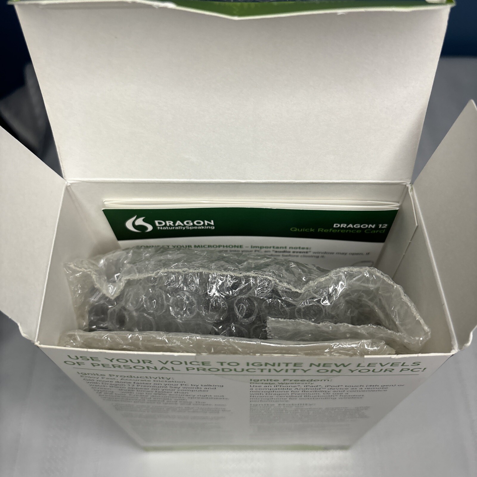 Nuance Dragon Naturally Speaking Premium Edition Version 12 New Open Box Unused