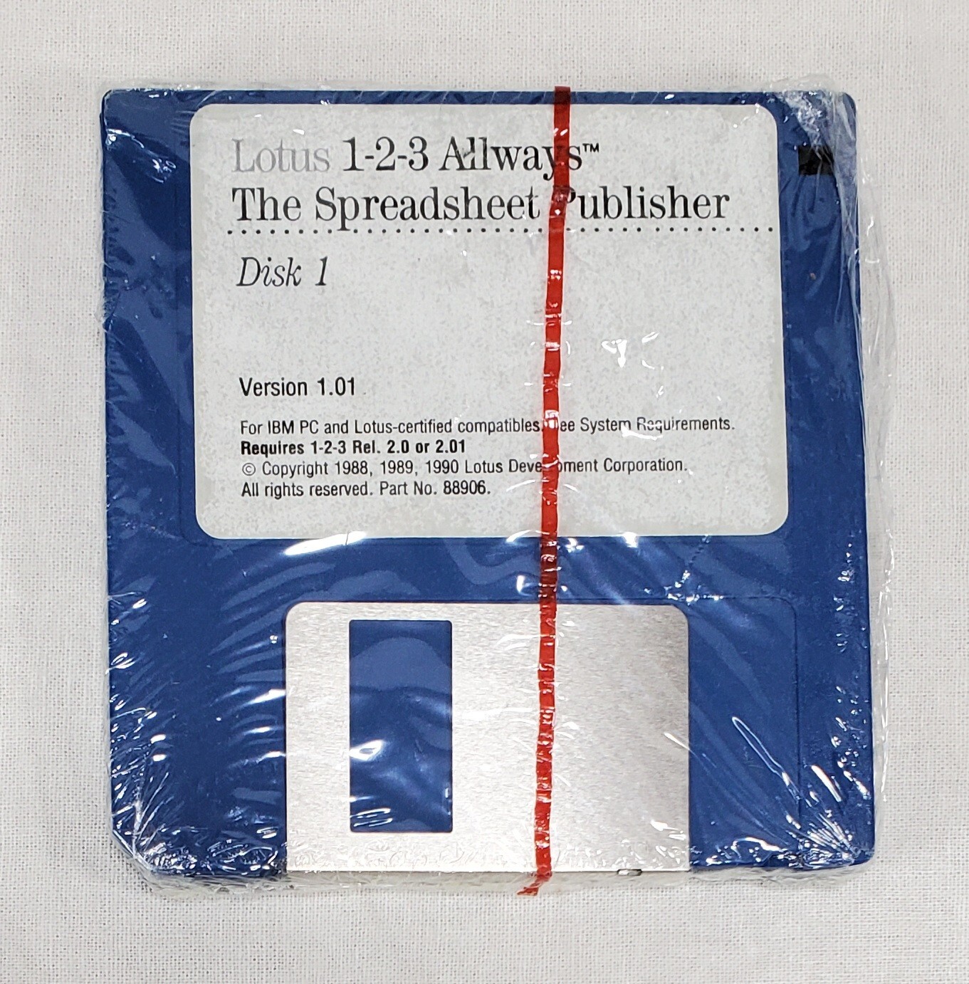 Lotus 1-2-3 Version 1.01 Allways Spreadsheets 3.5″ Floppy Disk Set Software IBM