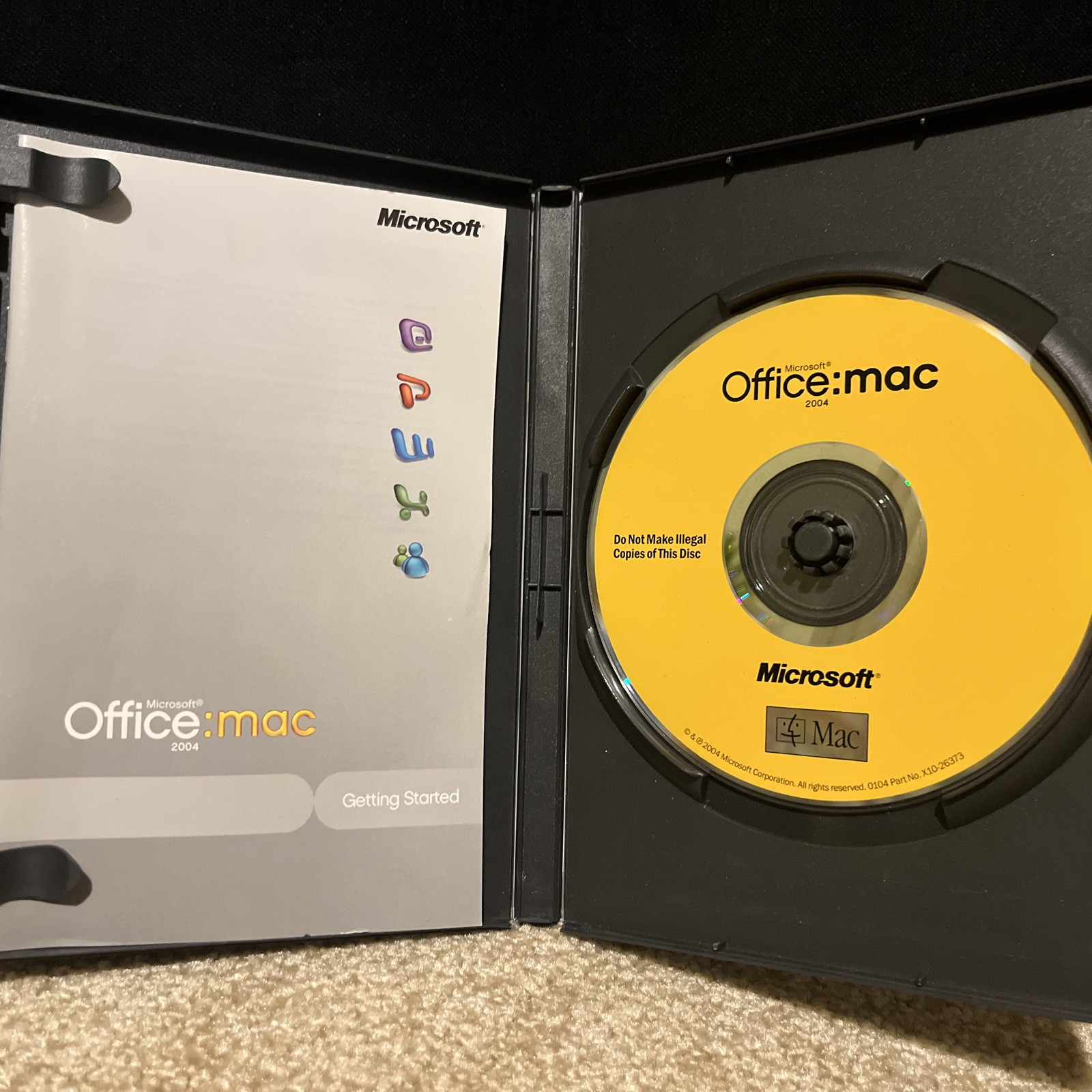 Microsoft Office Mac 2004 W/ Product Key