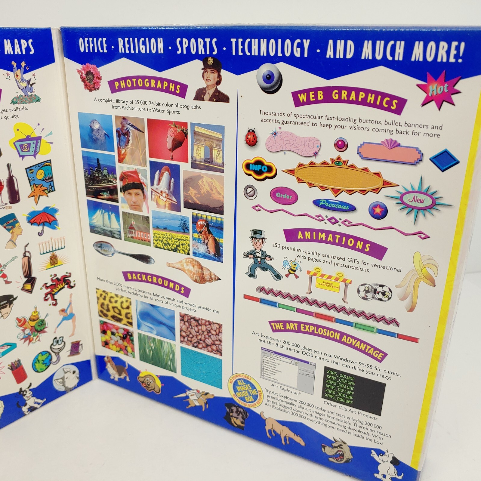 Art Explosion 200,000 Images Clip Art PC CD-ROM Software Program 2001 Nova