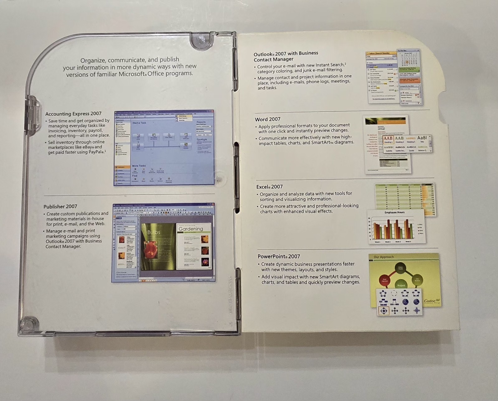Microsoft Office Small Business Software 2007 With Product Key 2 Discs Manual