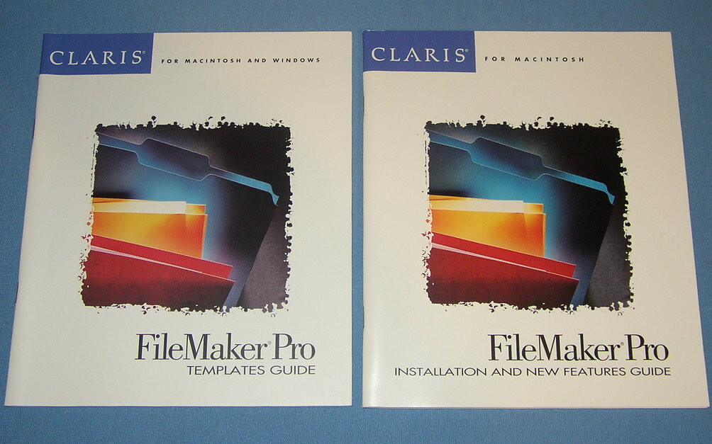 1993 Claris FileMaker Pro 2.0 Apple Macintosh OS System 7 on 3.5″ & 5.25″ Floppy