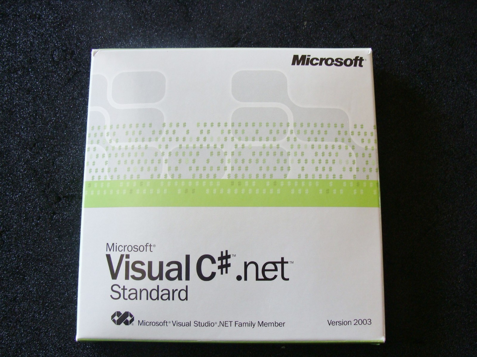 New 5 Discs by Microsoft Visual C#.Net Standard. Prod. Key# TG672-XTWF8-QC24B-29