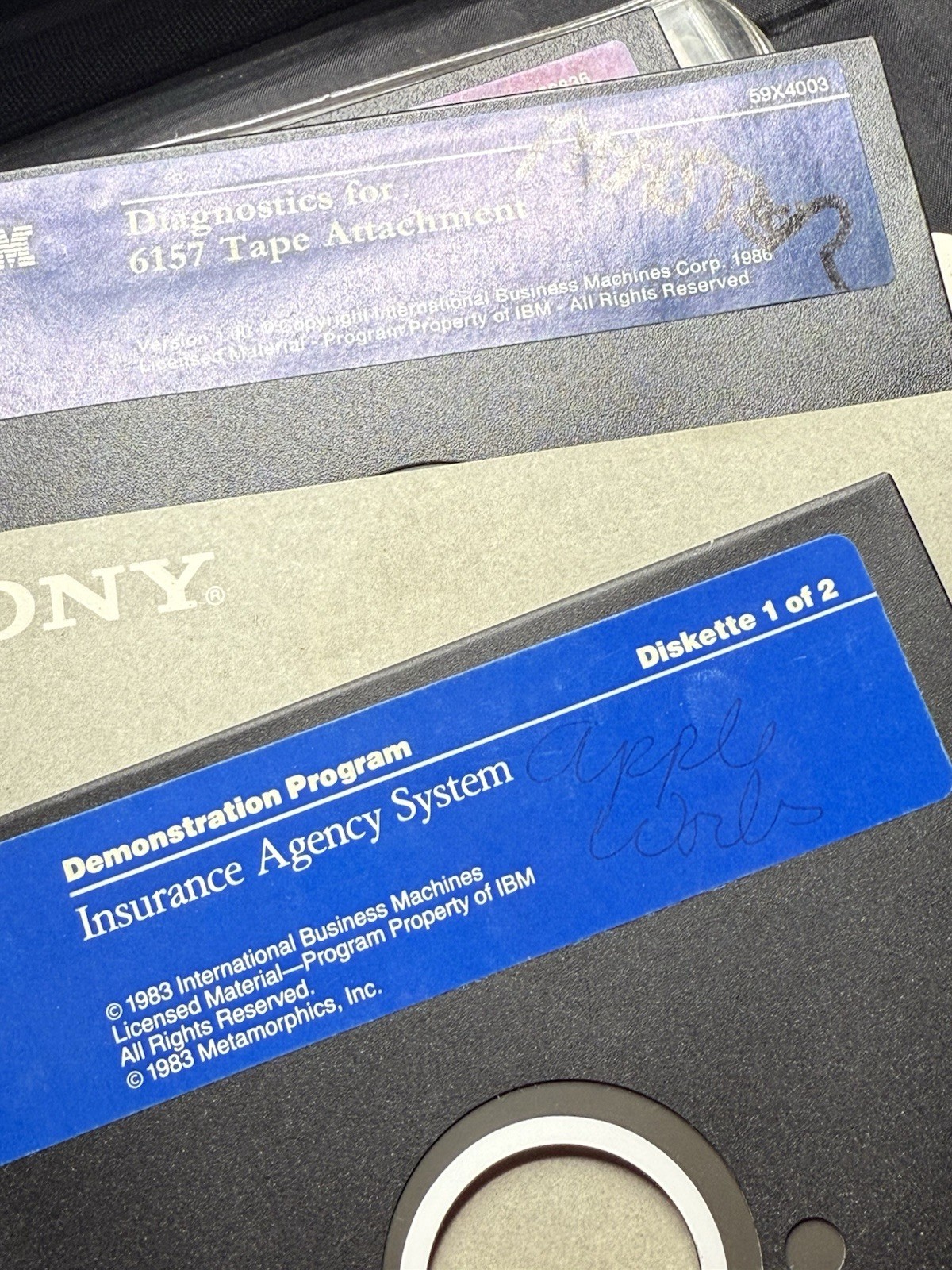 IBM 3270 Workstation Program 3x 5.25 Floppy Disks Version 1.11 Disc Lot