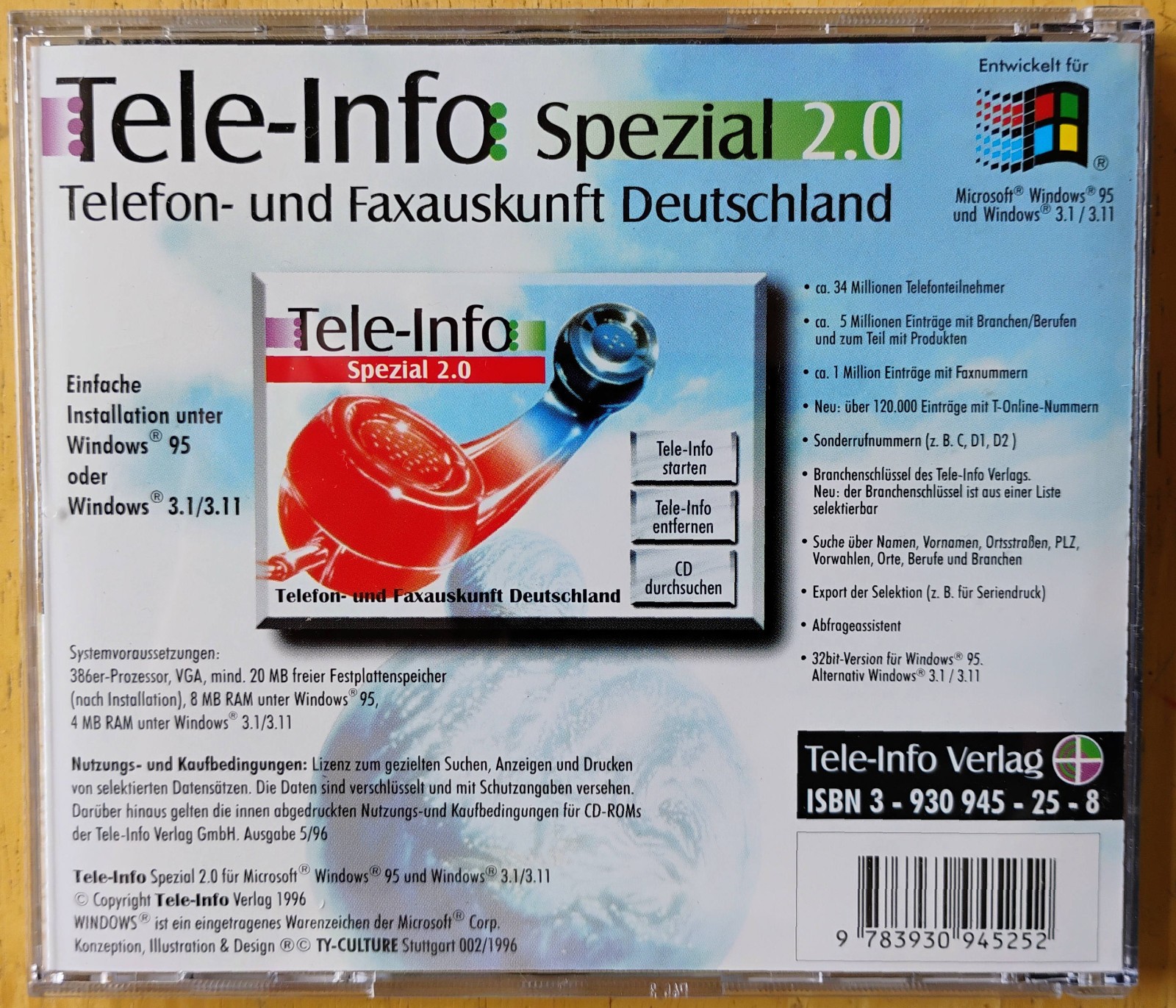 Phone and fax numbers in Germany in German, 34 million