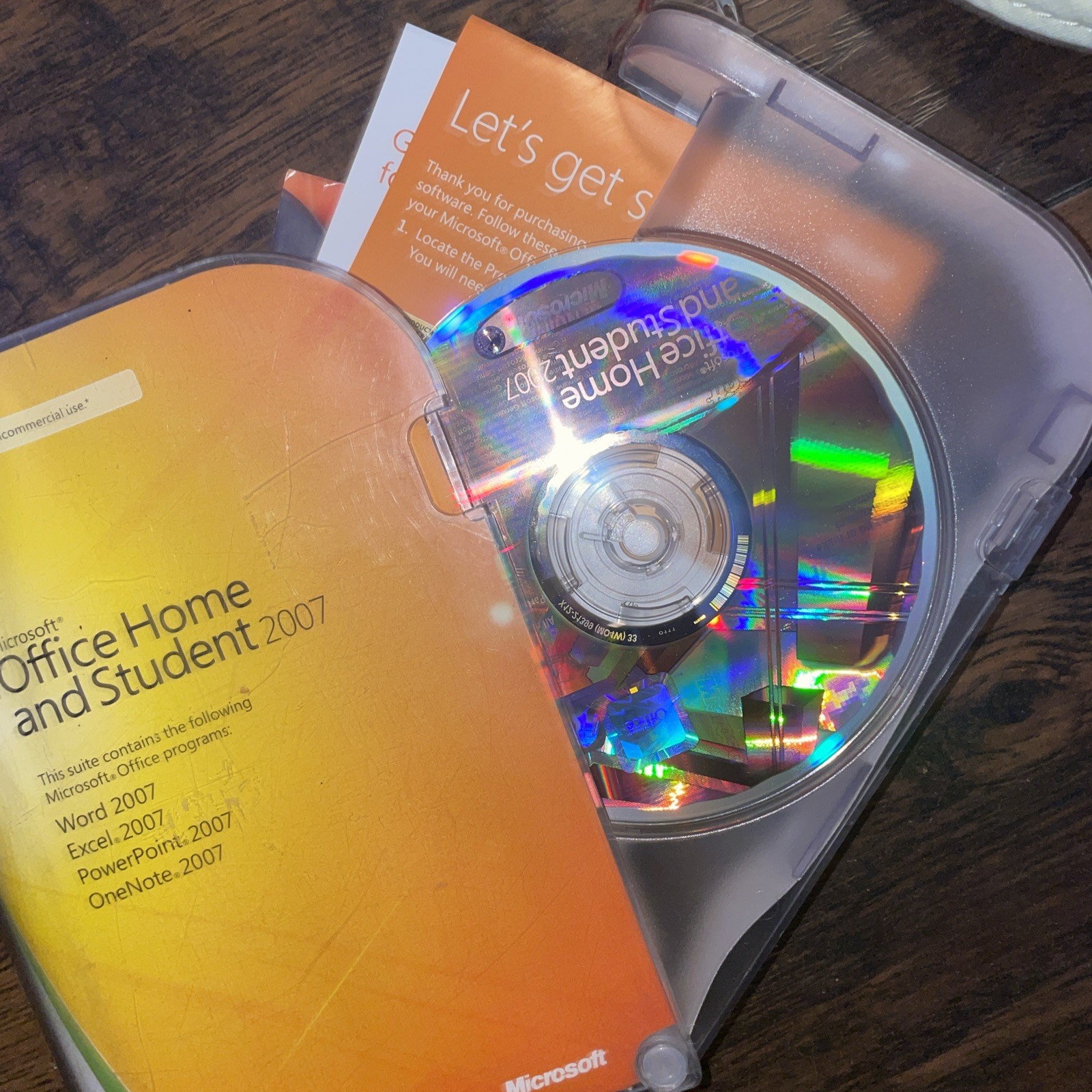 Microsoft MS Office Home and Student 2007 Word Excel PowerPoint OneNote B