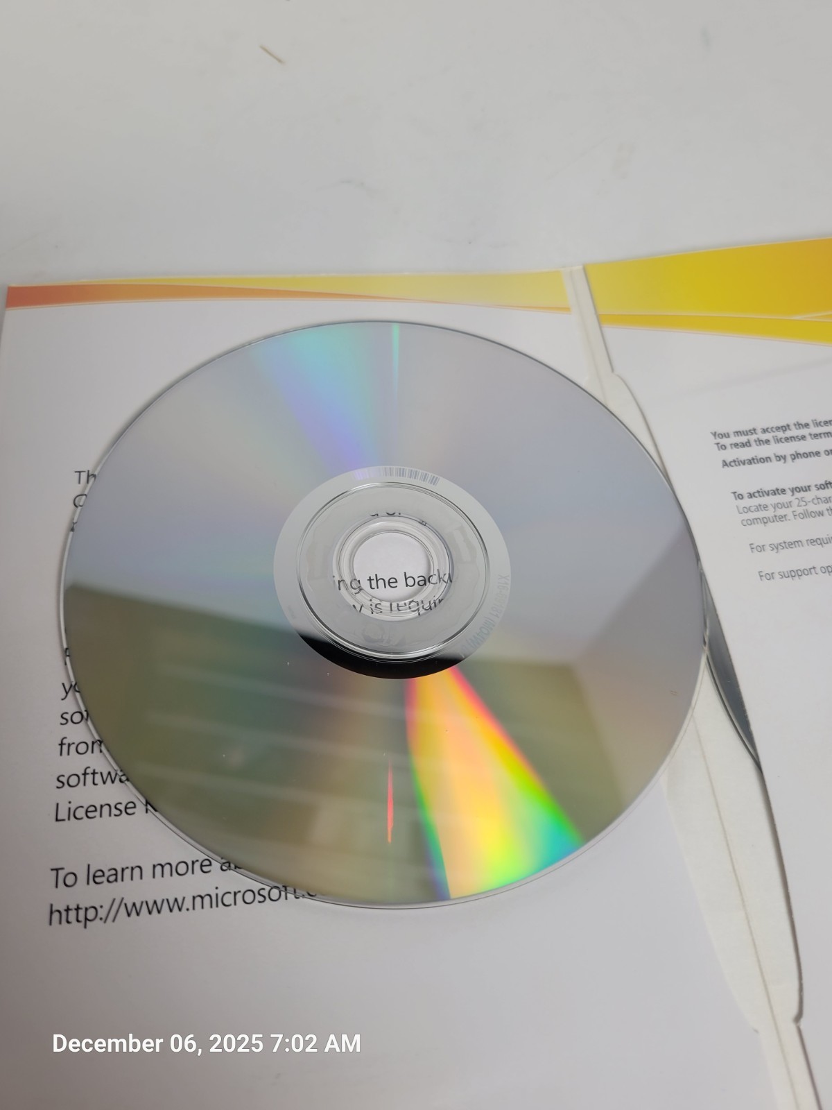 Microsoft Office Ultimate 2007 Genuine Backup Discs + Original Mailer & COA