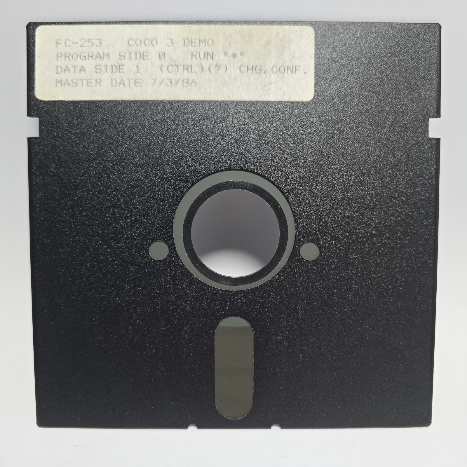 Radio Shack CoCo 3 Demo FC-253 TRS-80 Color Computer Disk Untested