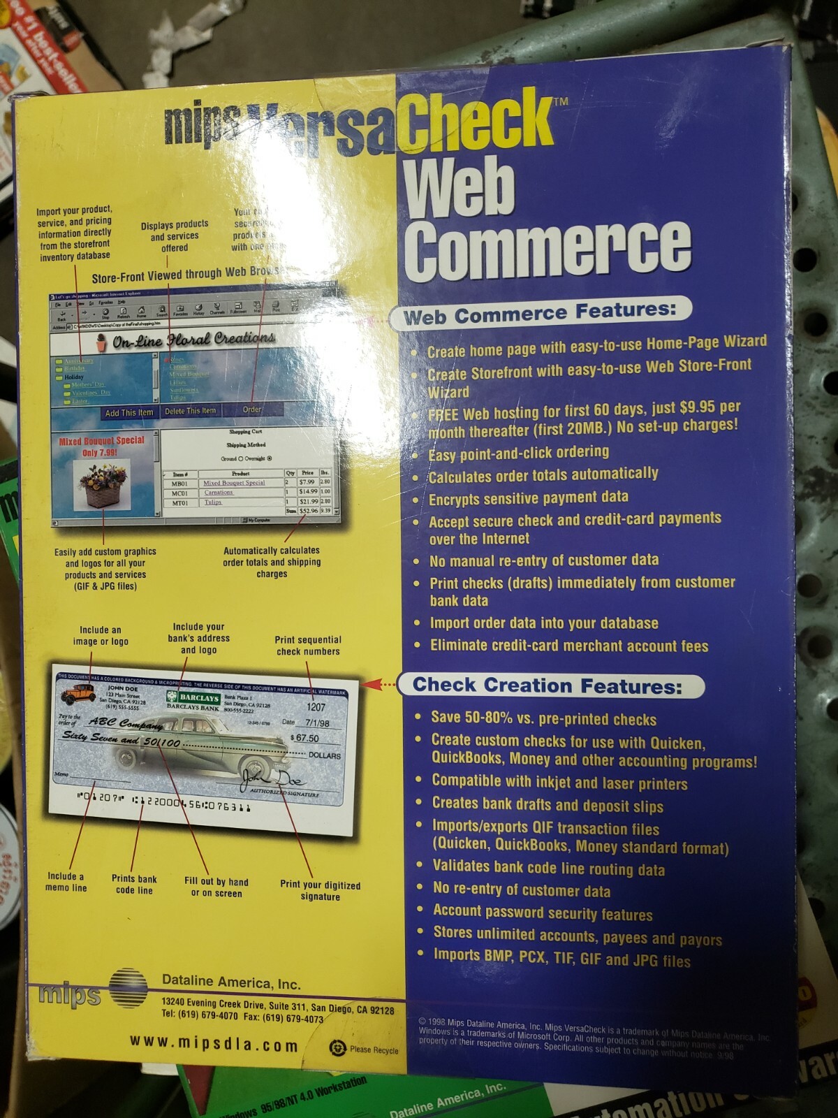 mips VersaCheck Webcommerce Versa Check Printing Includes 300 blank checks! New