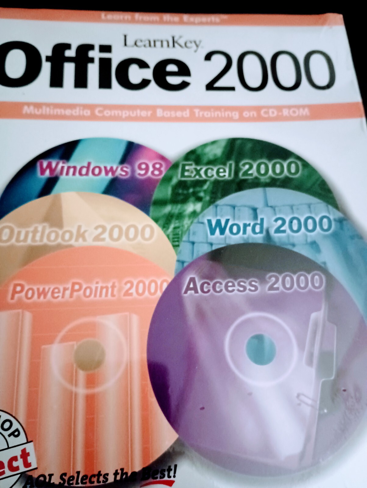 Learn Key Office 2000 Multimedia Computer Based Training 6 CD Set New Sealed