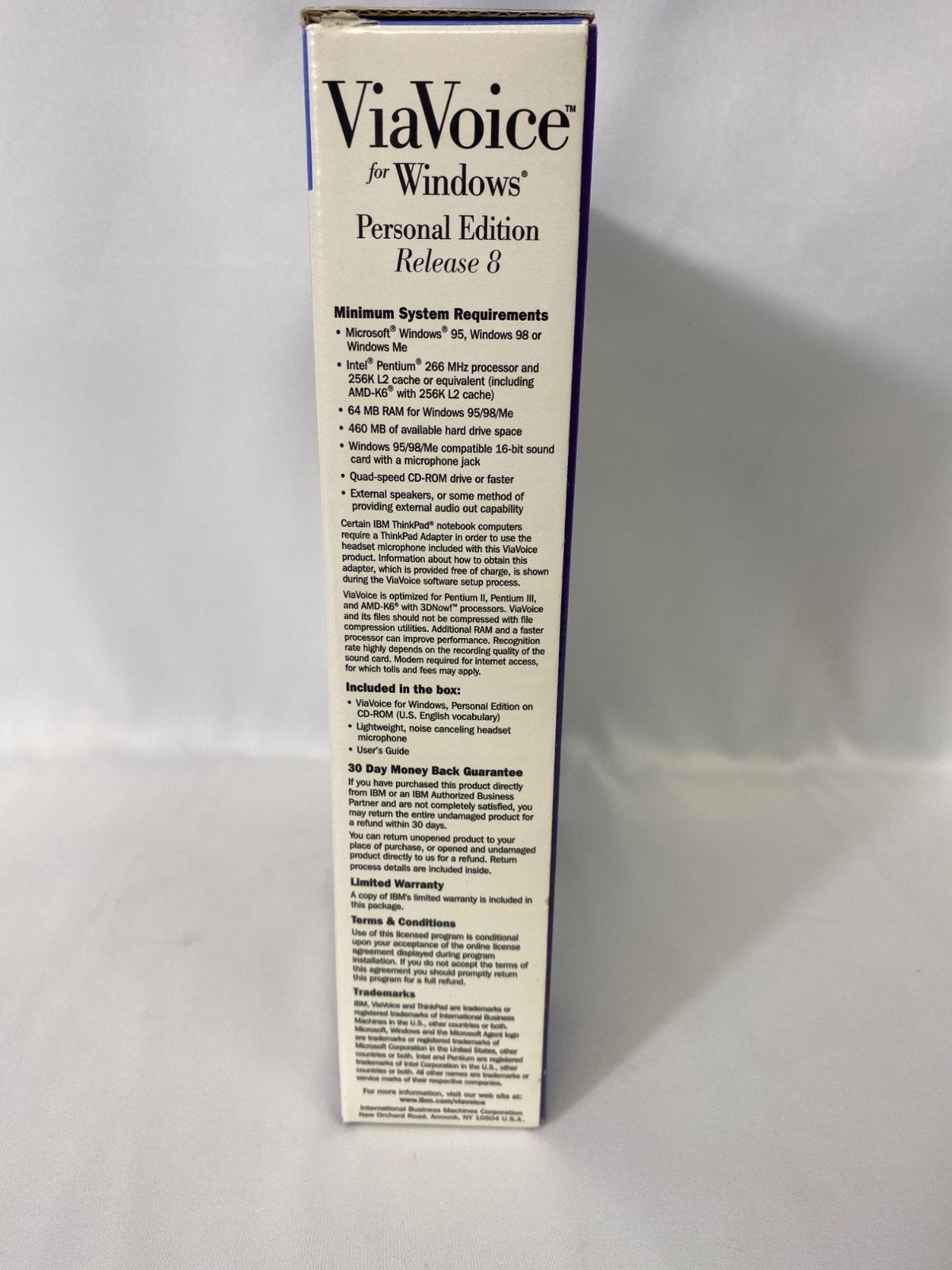 IBM ViaVoice for Windows Release 8 Personal Edition CD-ROM