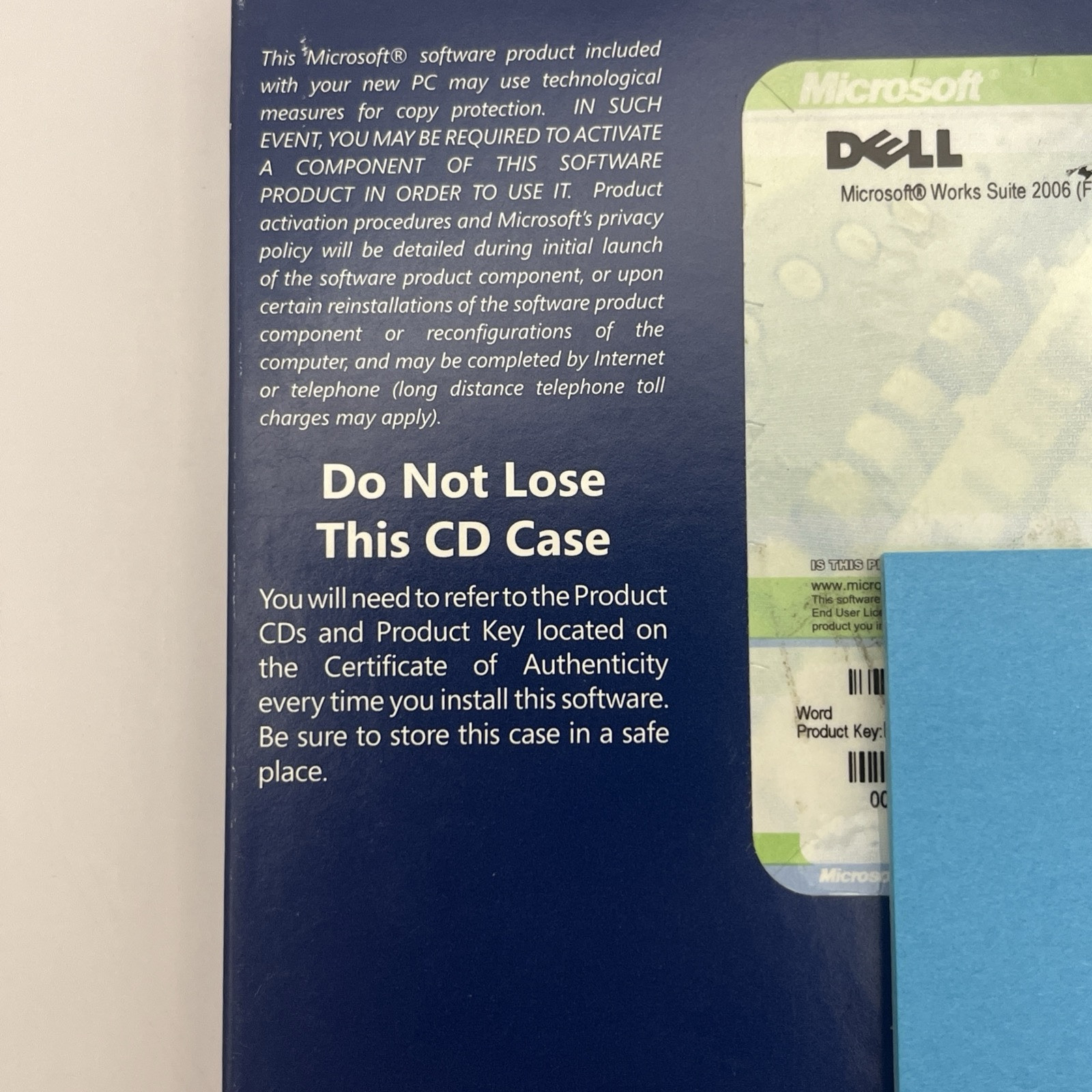Microsoft Works Suite 2006 5 Disc Set with Product License Key