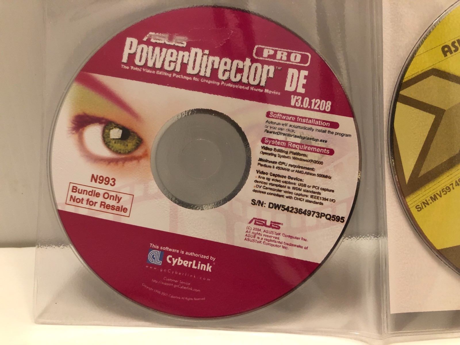 ASUS Multimedia 3 in 1 software package – Cyberlink