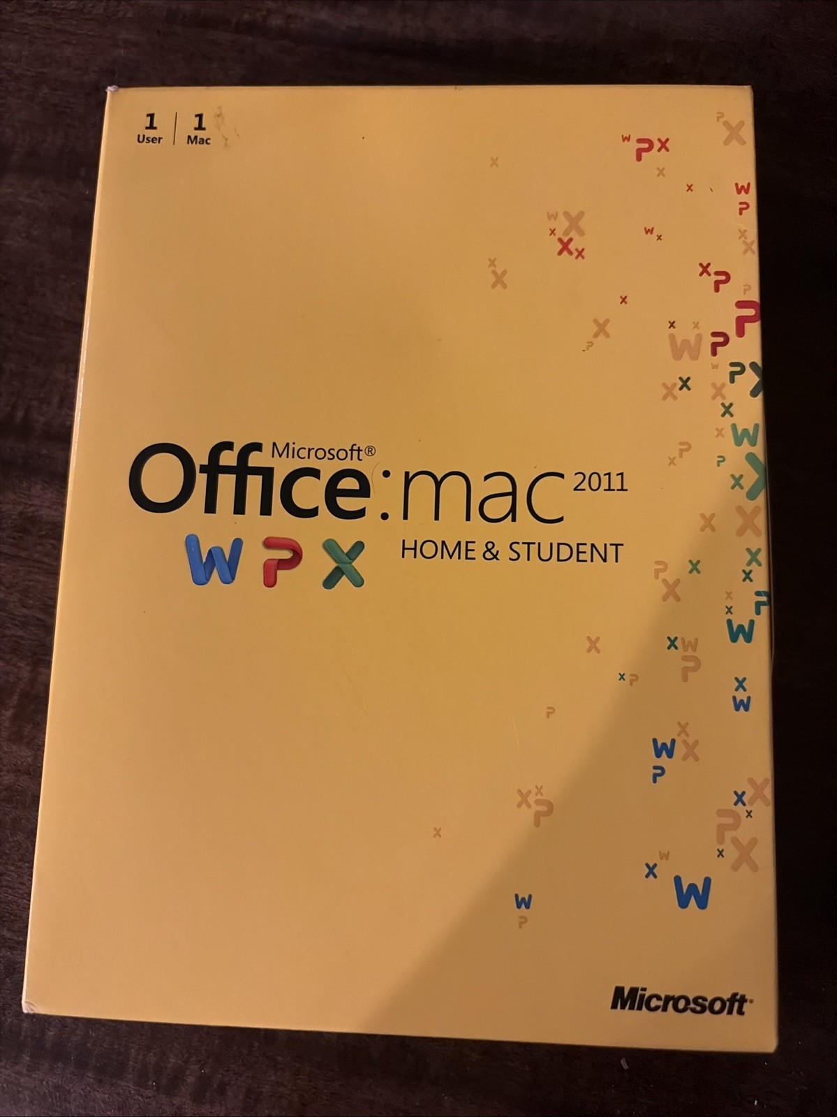 MS Microsoft Office MAC 2011 Home and Student Box W/ product key Used