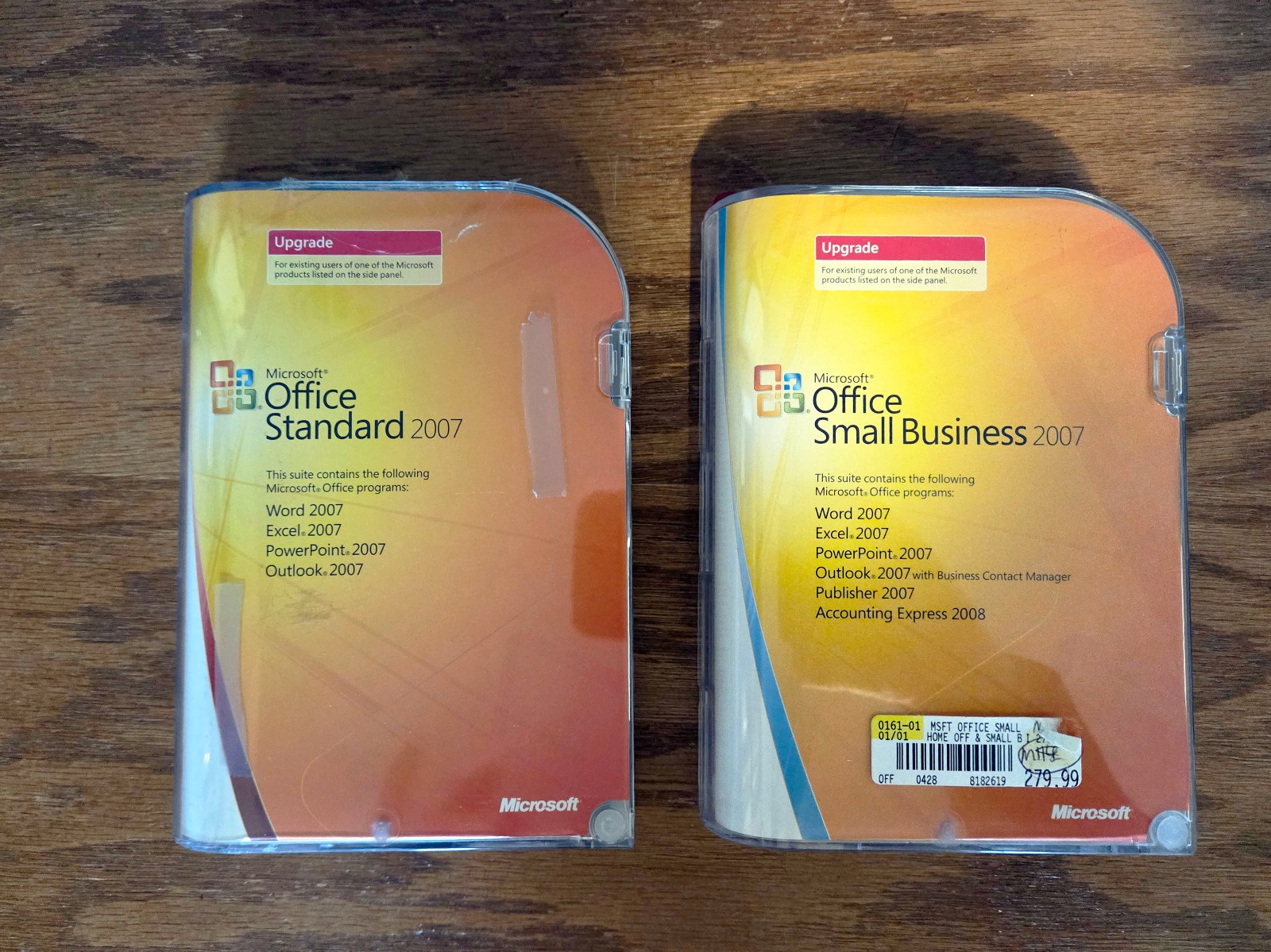 Microsoft Office 2007 Small Business & Standard UPGRADE + Standard Full w/ Keys