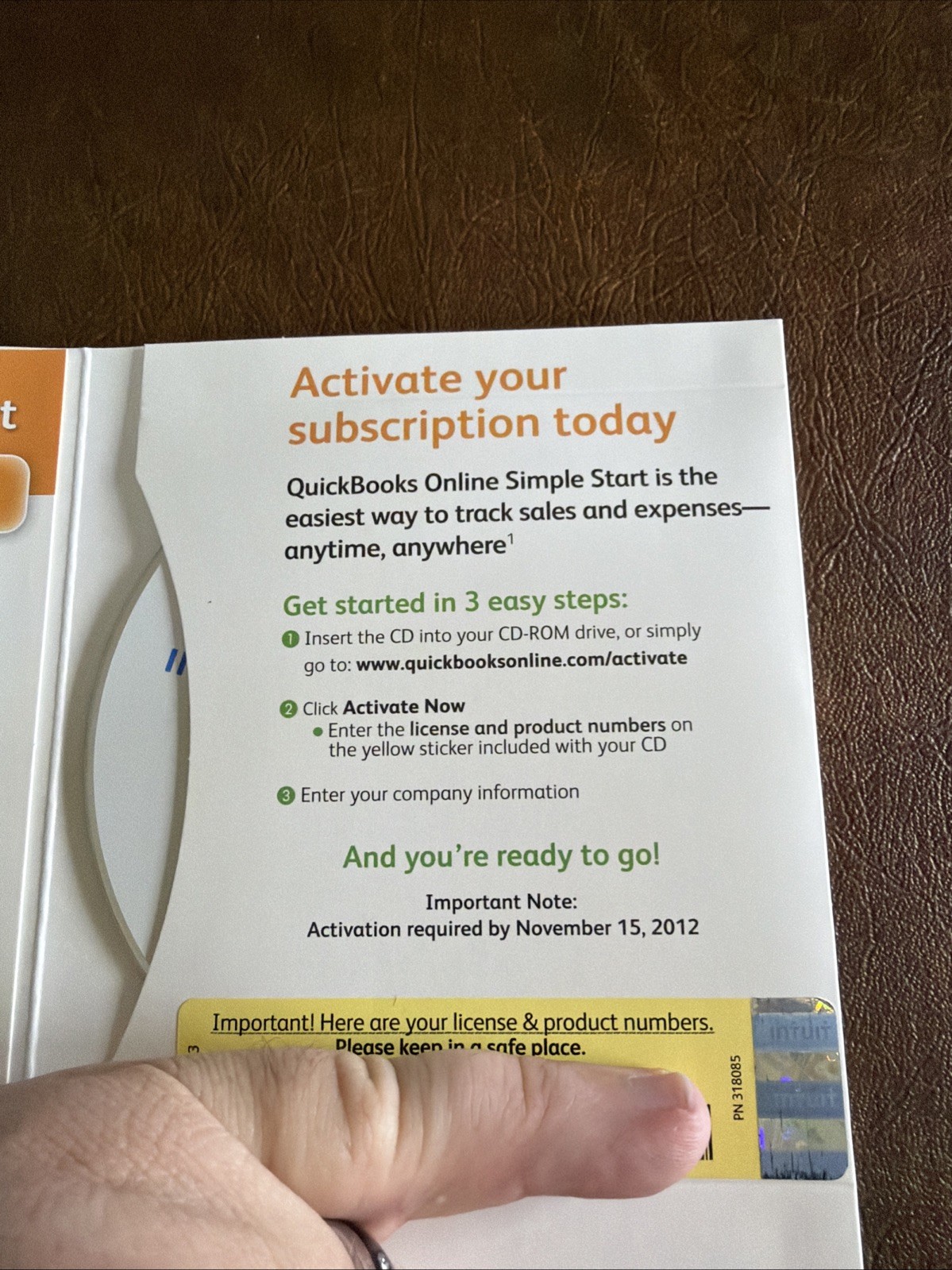 Intuit QuickBooks Online 2011 Small Business Accounting – Cd And Reg Code