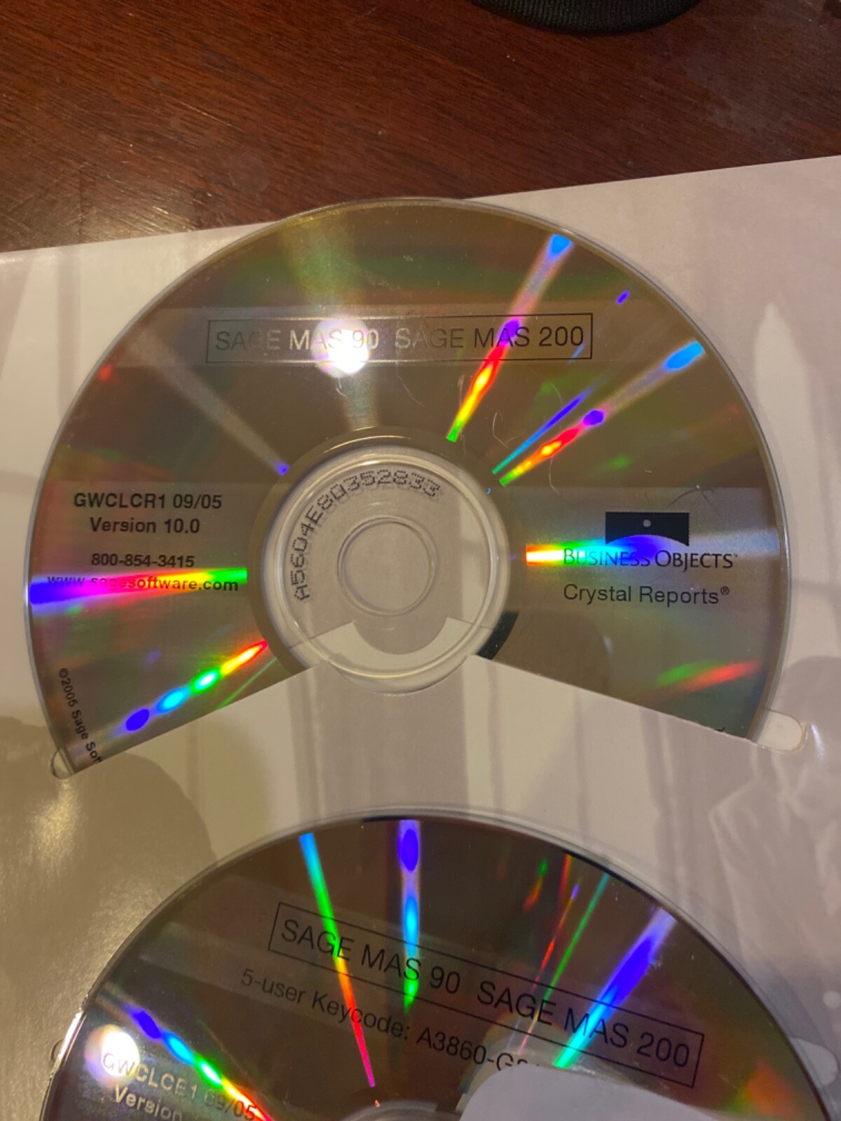 BRAND NEW SAGE MAS200 3.73 SQL,CRYSTAL REPORTS10,CRYSTAL ENTERPRISE10-5usersKEY