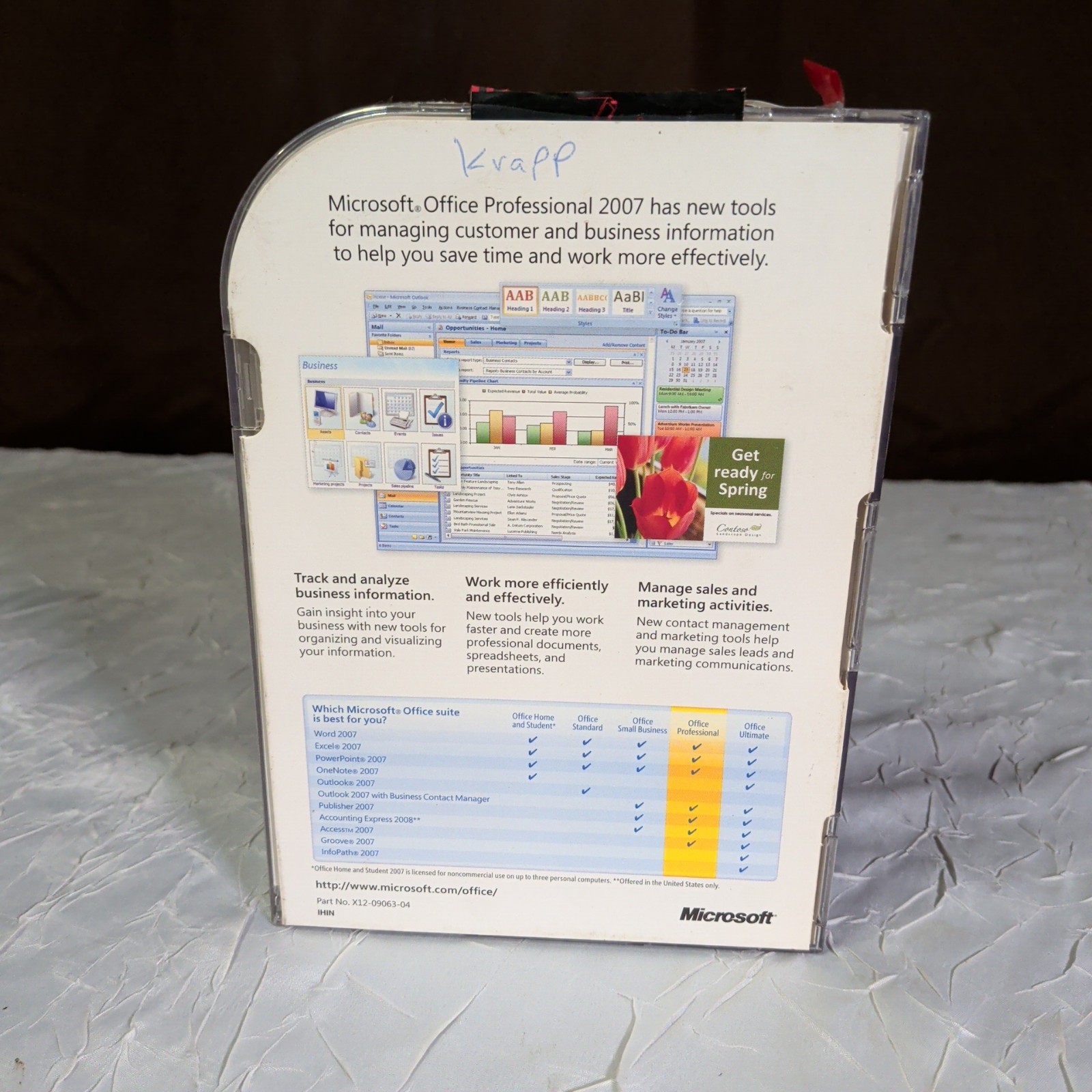 Microsoft Office 2007 Professional Full English Retail Version w/ Product Key