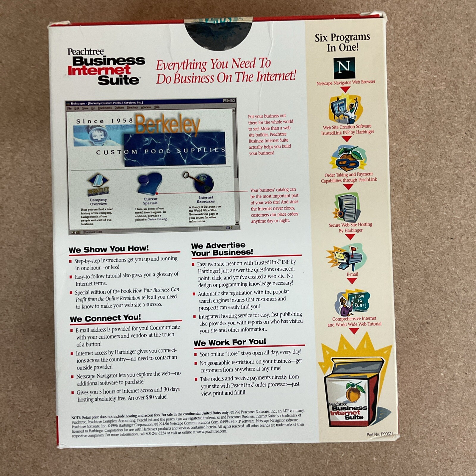 Peachtree Business Internet Suite Windows 95 Big Box CD-ROM