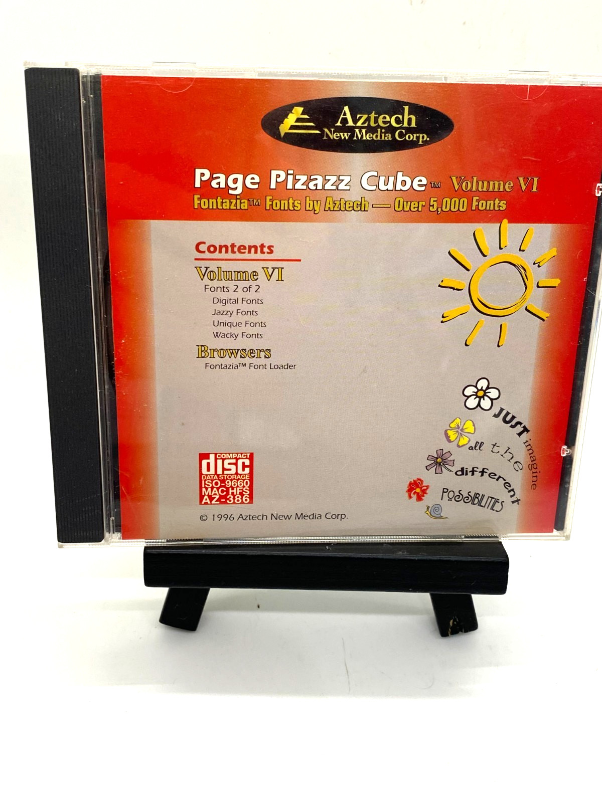 Page Pizazz Cube Aztech Media-Windows Software Program CD-Rom Vol 2, 3, 4, 5. 6