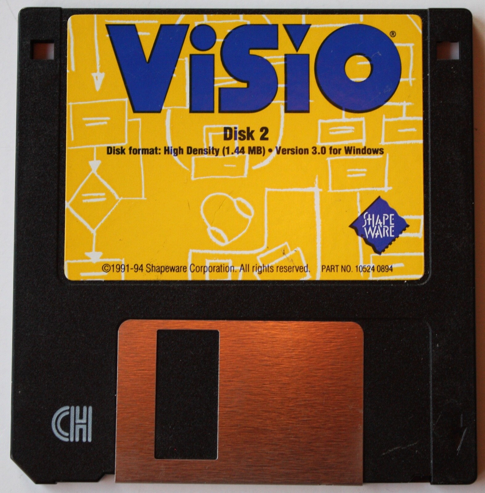Visio Version 3.0 – Software 3.5” Floppy Disks For Windows