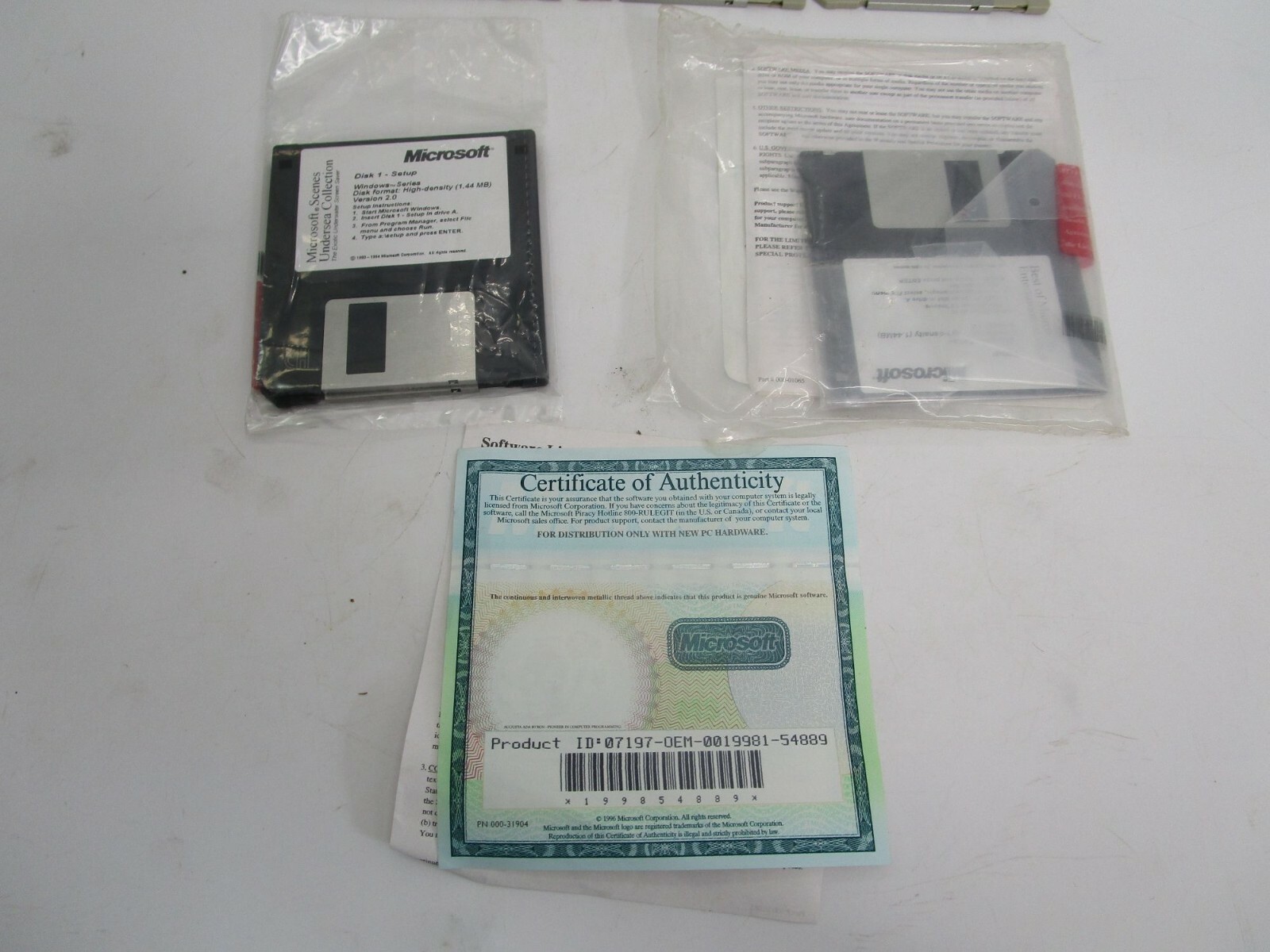 Vintage Lot Floppy Diskettes 3.5 Inch with Case Lotus Windows Microsoft Software