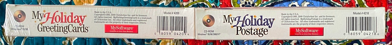 My Holiday Greeting Cards and Postage PC Software Dual Pak Brand New VIntage