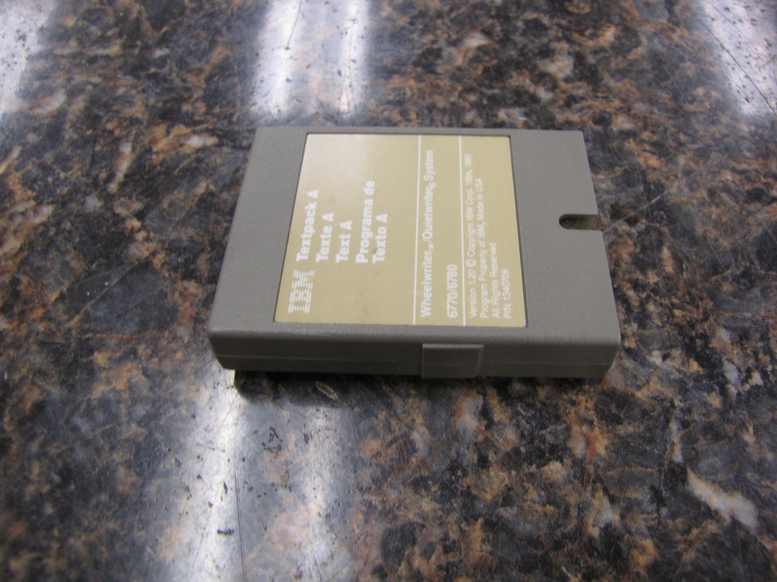Vintage IBM 1340709 Textpack A Text A Program Cartridge for Wheelwriter – JD474