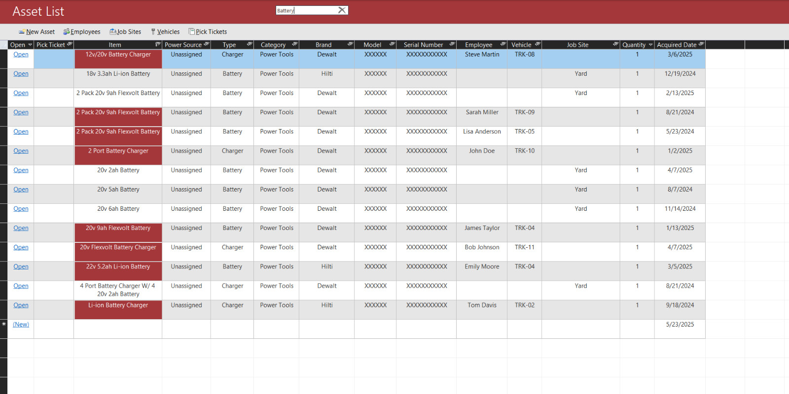 Custom Asset Tracking & Pick Ticket Management System for Construction Teams