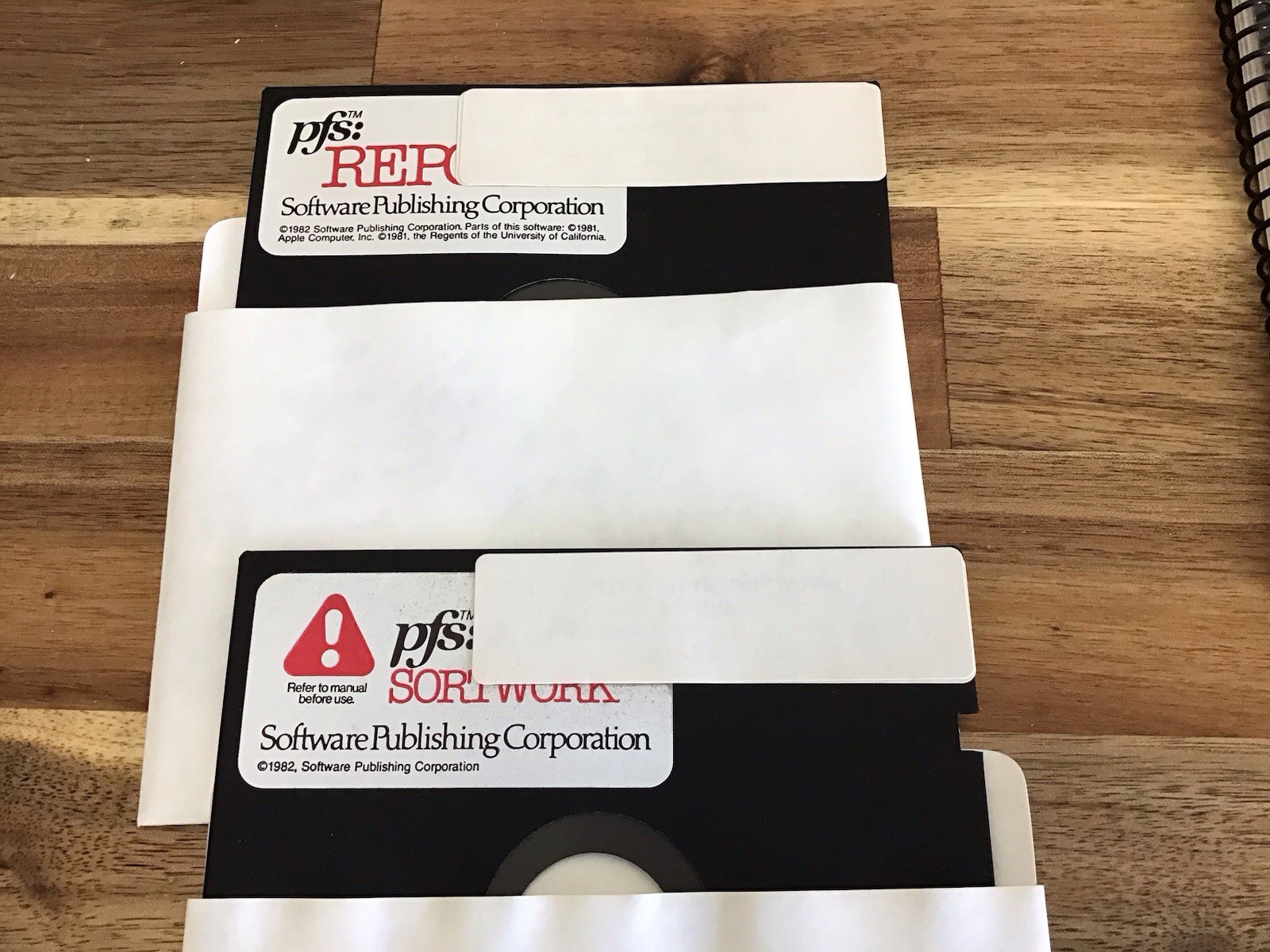 Vintage Apple II PFS Report System Software