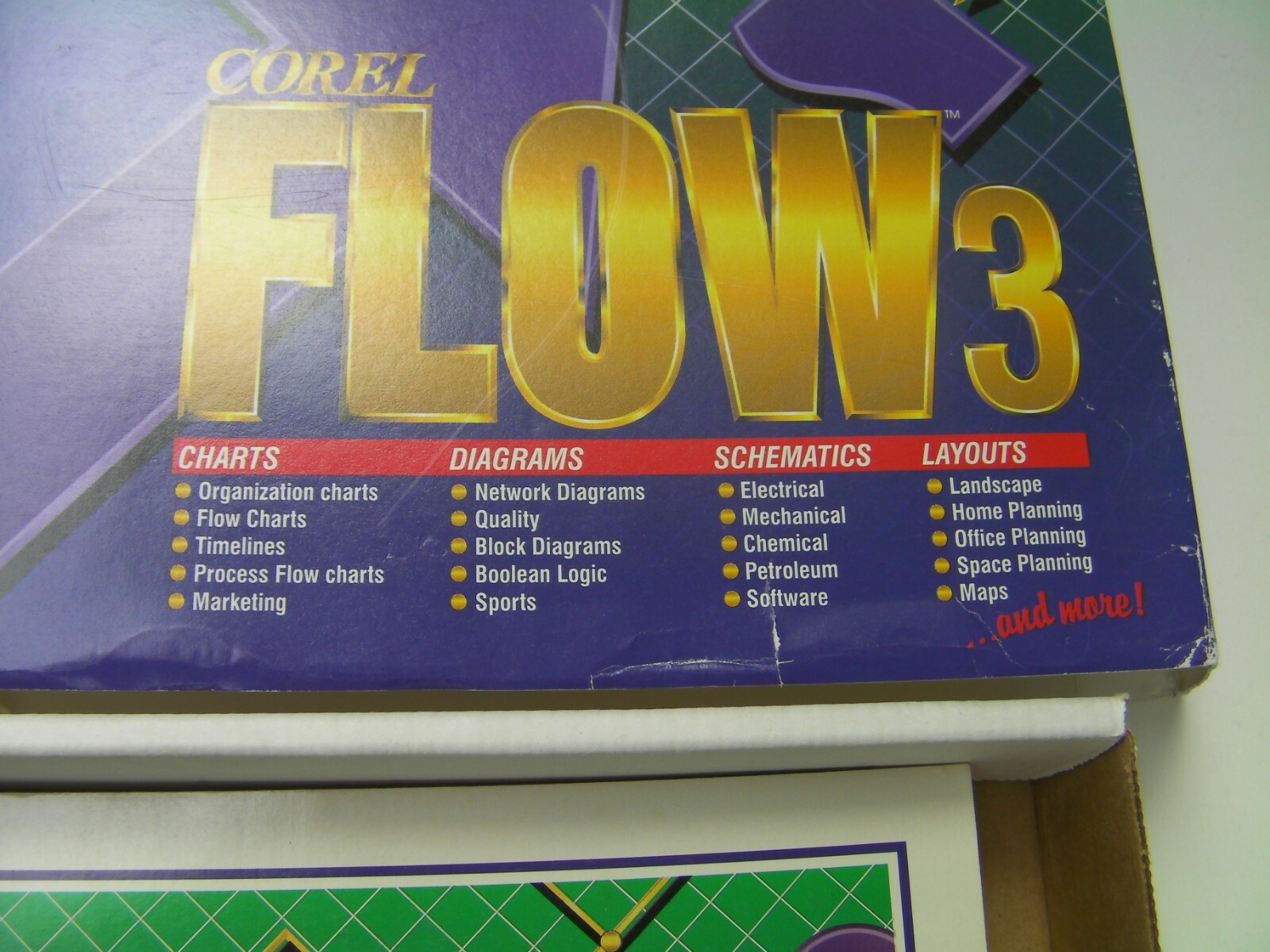 Flow 3 Corel Version 3 software FLOW3 and user manual, Windows 95