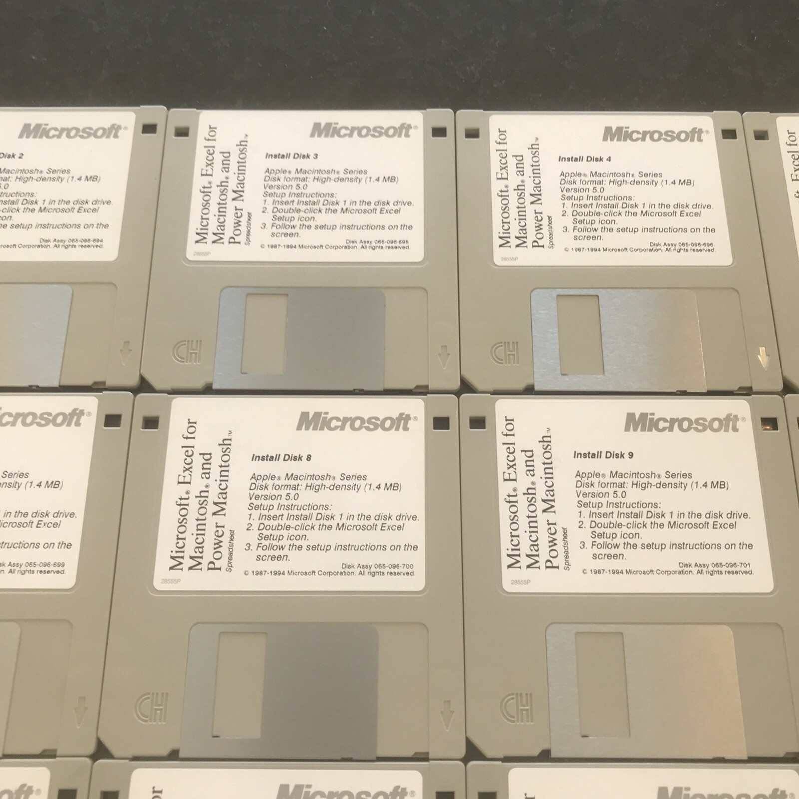 Vintage 1992 Microsoft Excel for Apple Macintosh 4.0 on 3.5″ Floppy Disks (13)