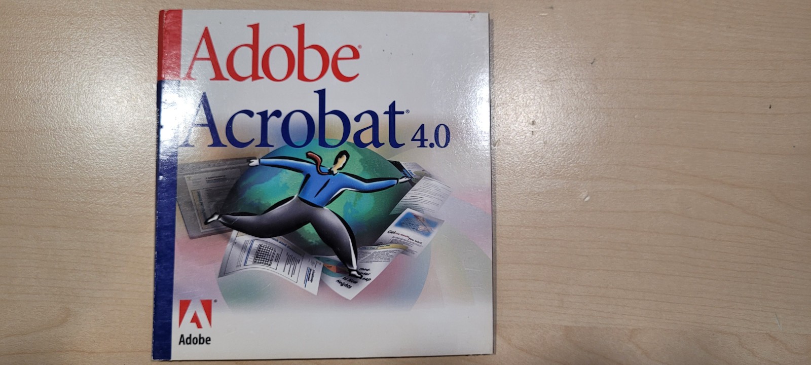 Adobe Acrobat 4.0 for Windowa CD and sleeve