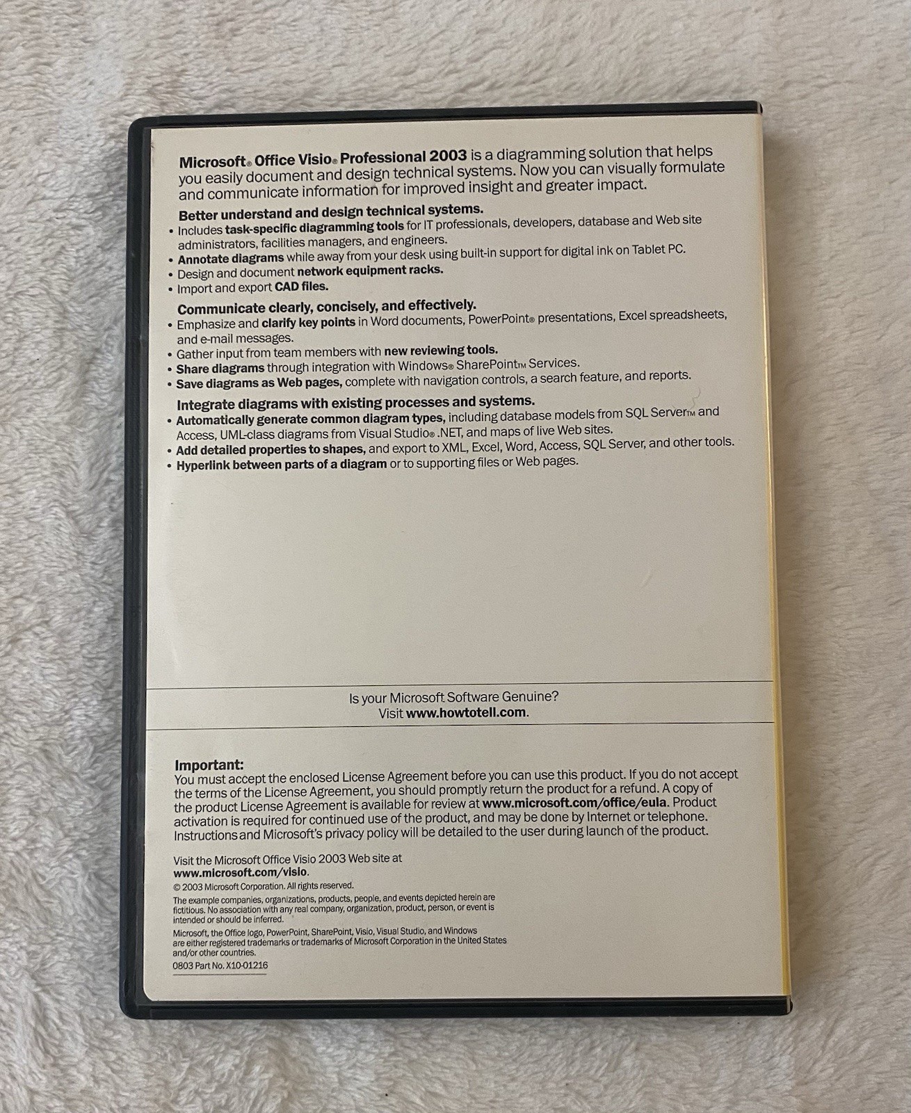 Microsoft Office Visio Professional 2003 With Product Key ~ READ DESCRIPTION!