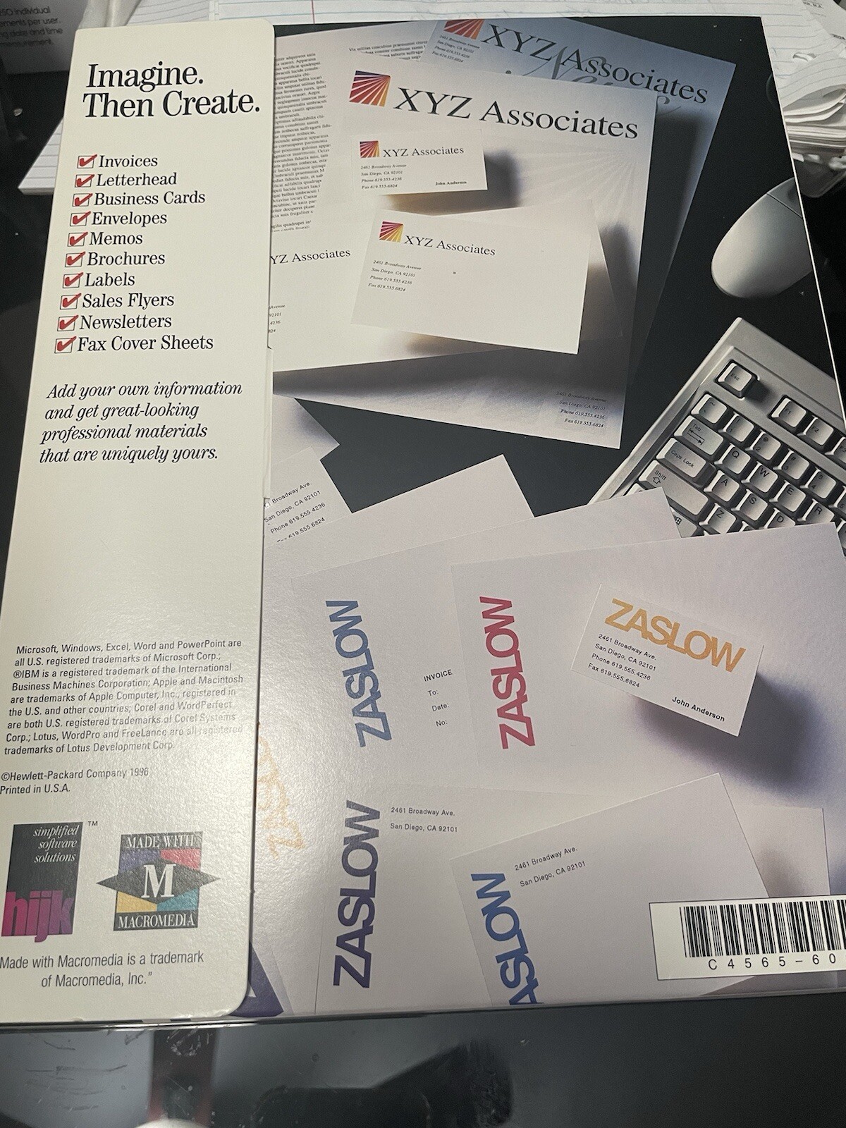 HP Print Kit from start to business w/CD Hewlett Packard Creating Business Docs
