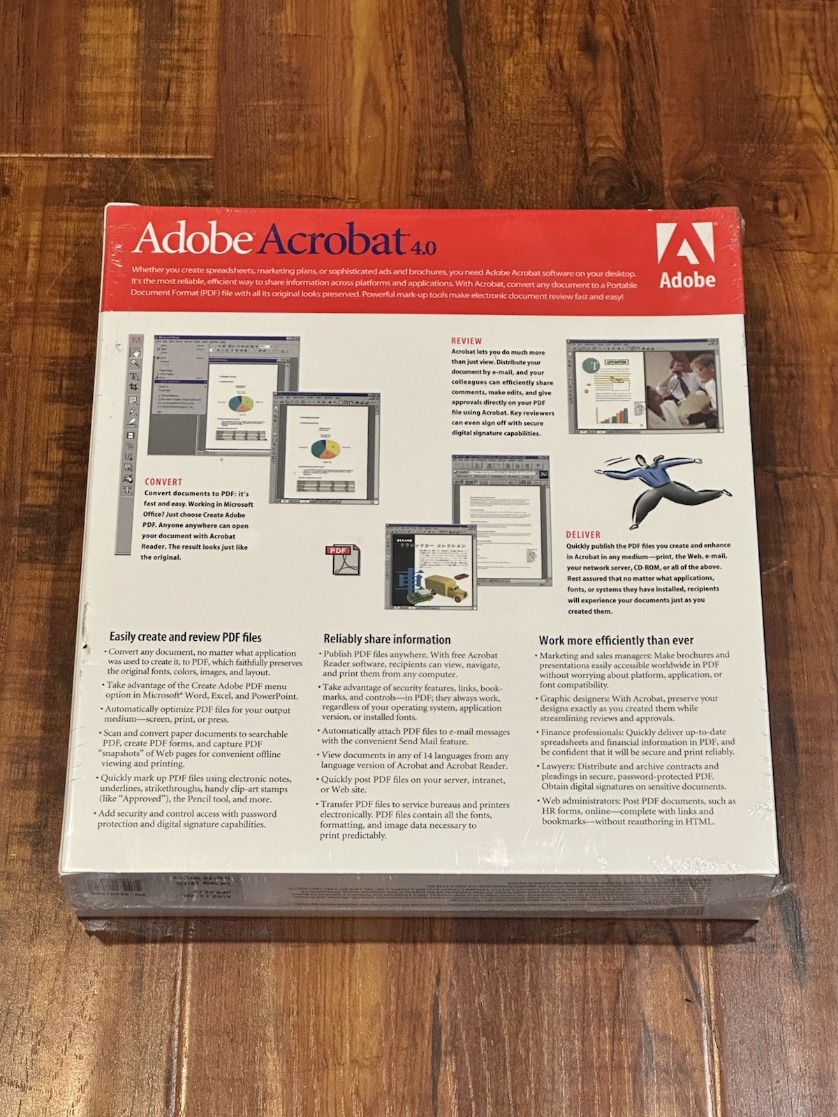 Vintage 1999 Adobe Acrobat 4.0 Upgrade for Windows – New & Sealed!