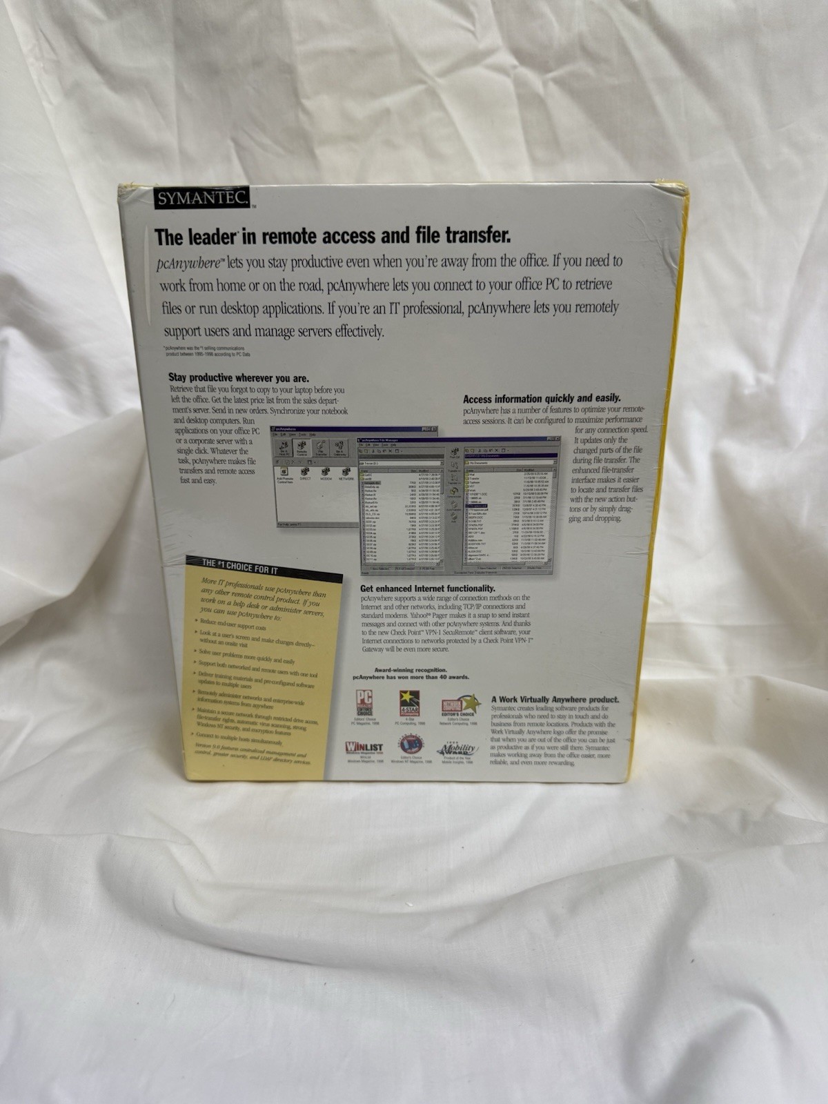 Symantec pcANYWHERE 9.0 Computer Software Brand New Factory SEALED 2000