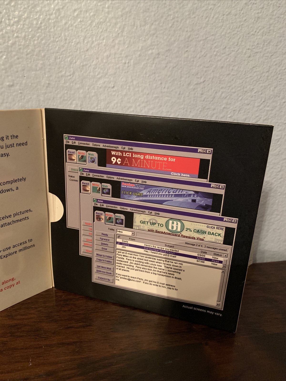 Juno software Program download disc Vintage rare