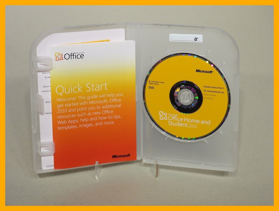 Microsoft Office Home and Student 2010 for 3 Devices with Product Key!