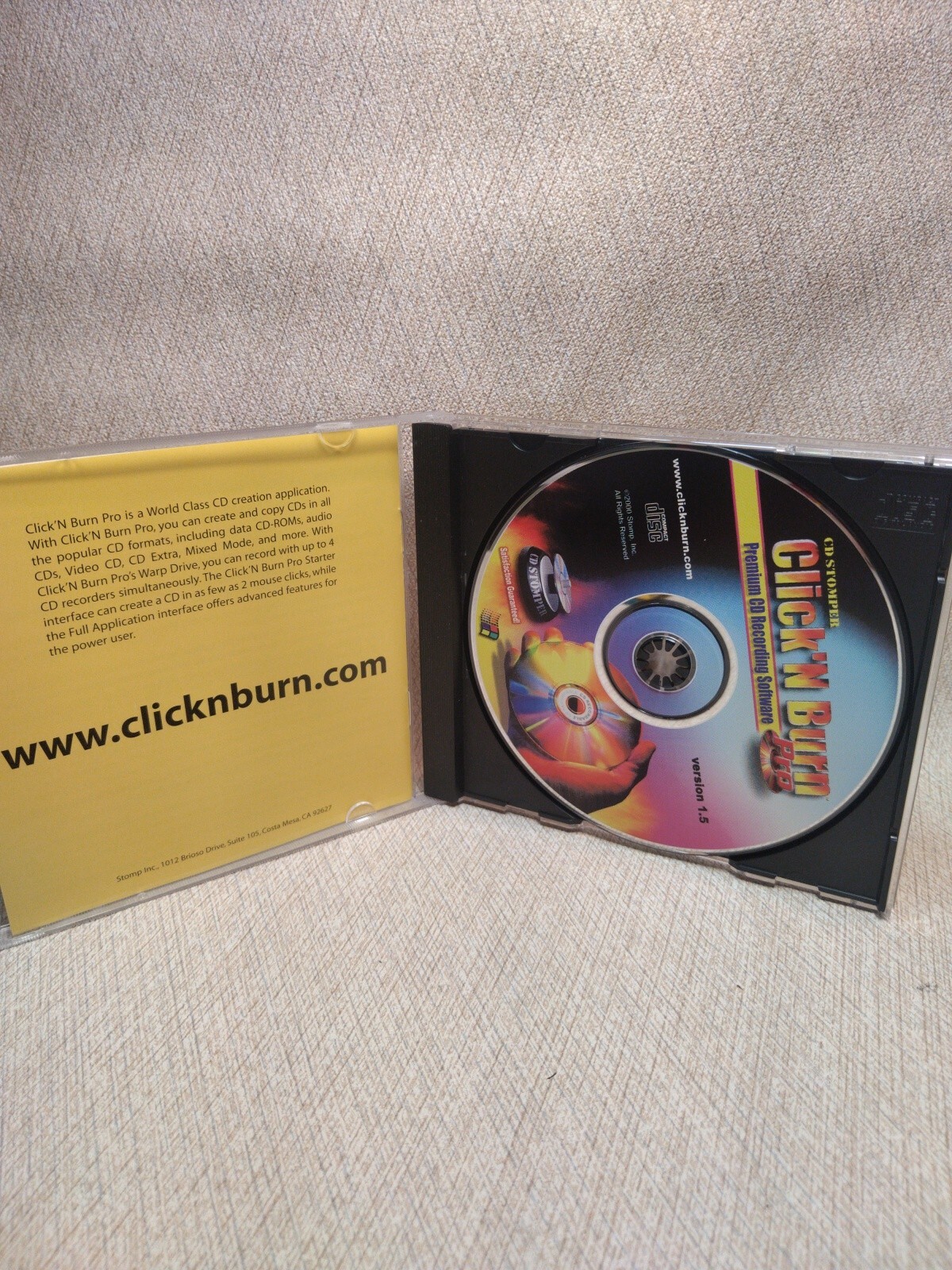 CD STOMPER CLICK ‘N BURN PRO Premium CD Recording Software