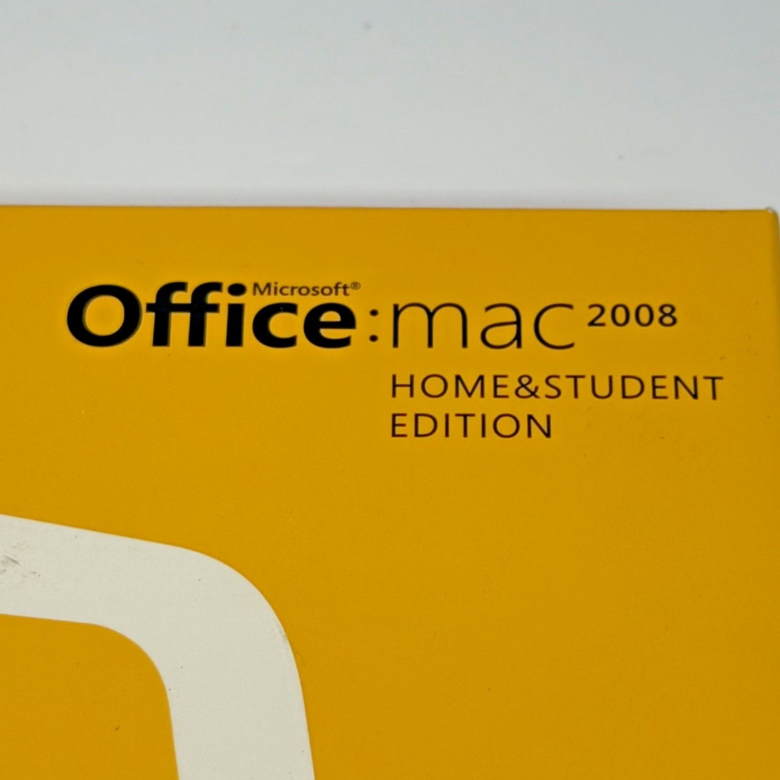 Microsoft Office Mac 2008 Home & Student Edition Disc w/ Manual Used Untested